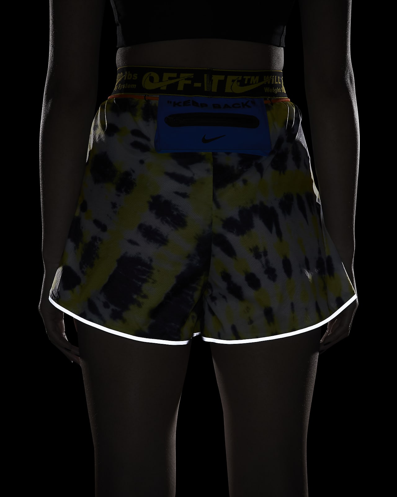 nike off white tie dye shorts