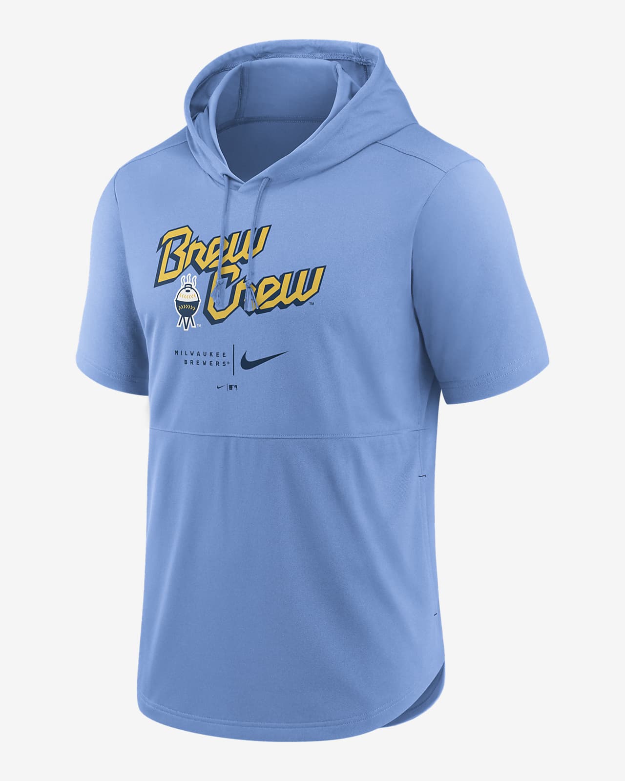 nike baseball short sleeve hoodie