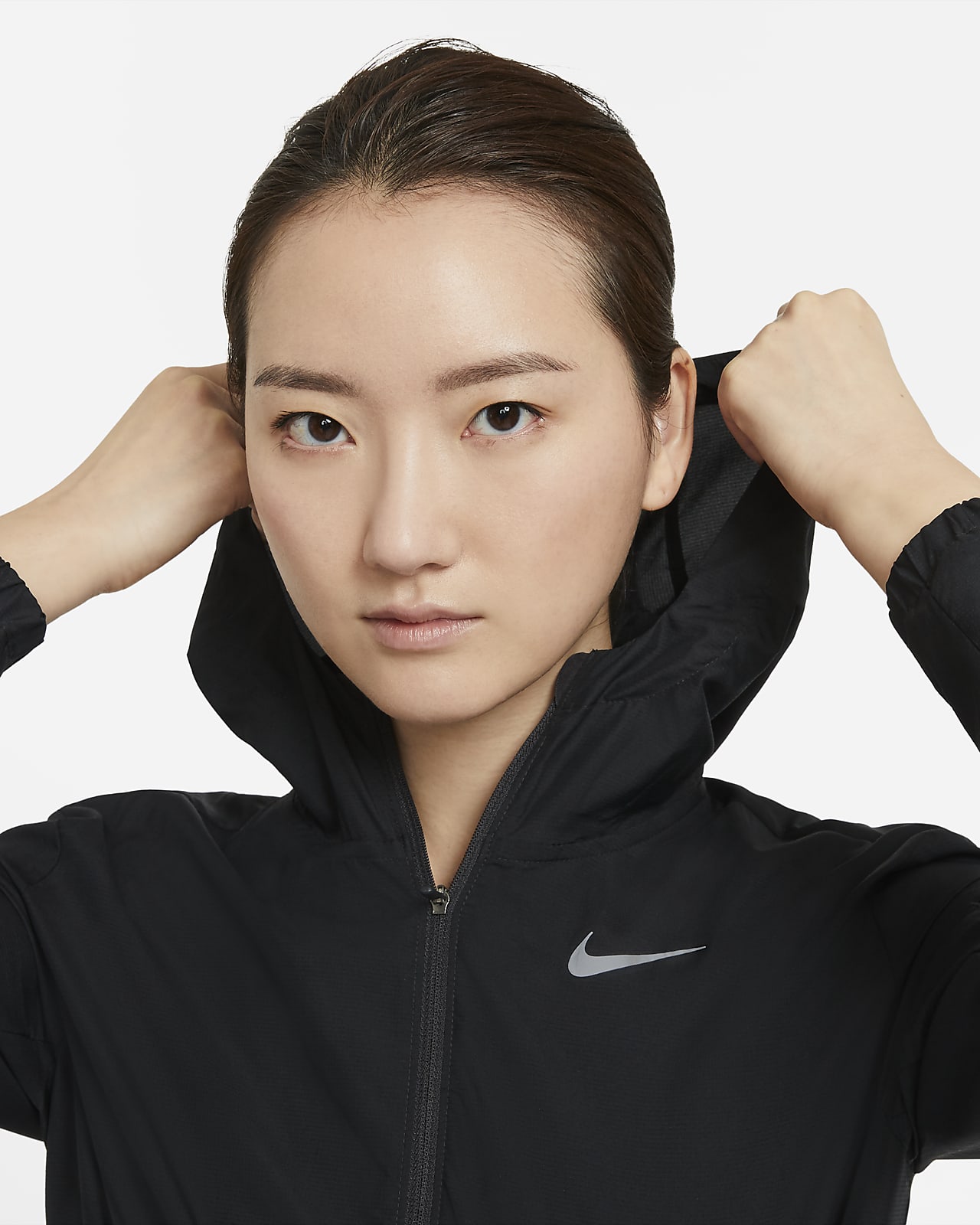 nike women's hooded running jacket