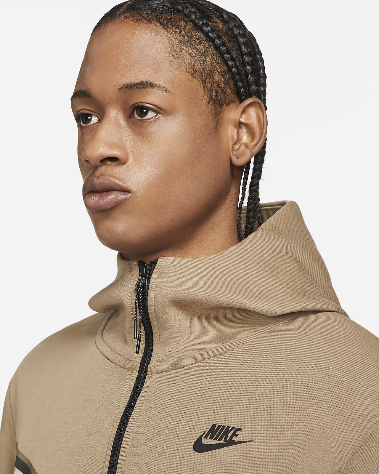 Nike Sportswear Tech Fleece Hoodie met rits voor heren. Nike BE