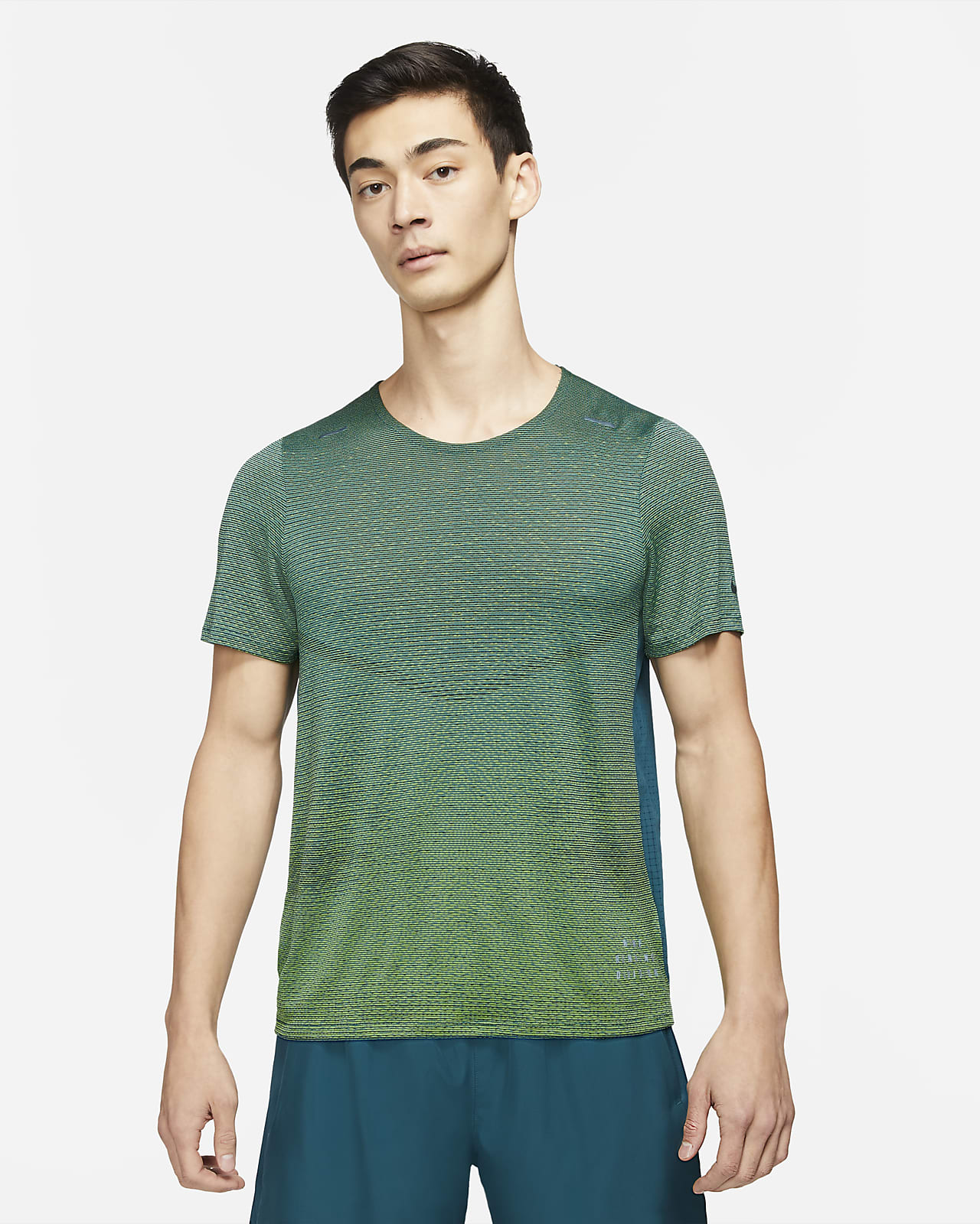 nike green running top