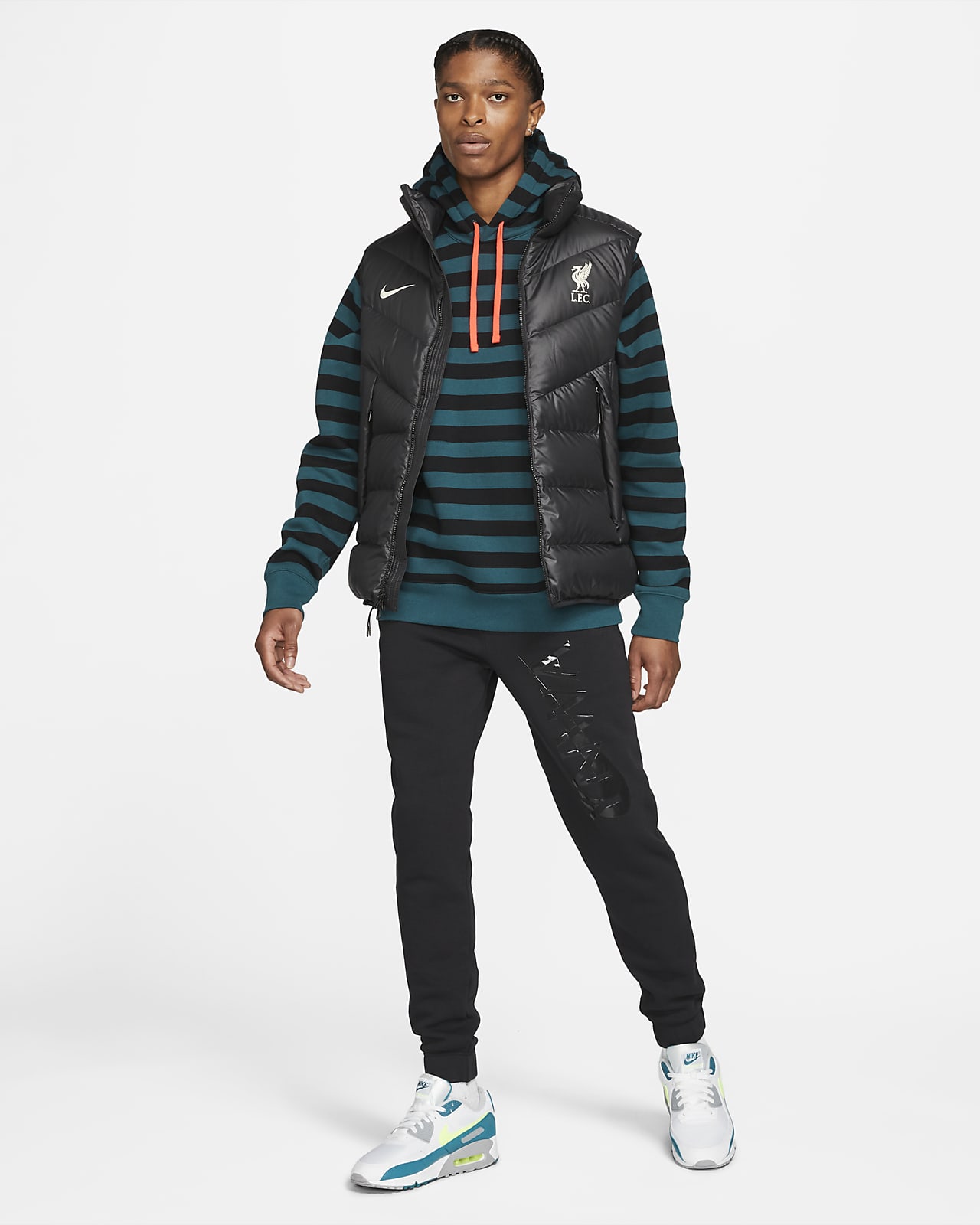 Liverpool FC Voetbalbroek van fleece voor heren. Nike BE