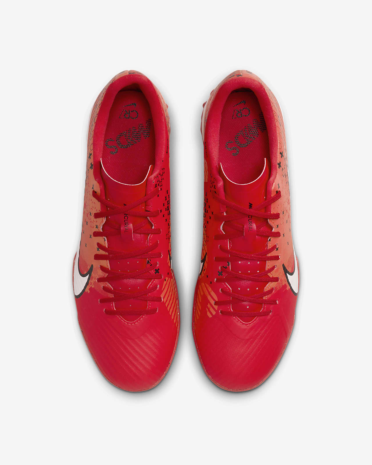 Nike Performance ZOOM MERCURIAL VAPOR 15 ACADEMY AG - Botas de fútbol con  tacos - bright crimson/white/black/rojo 