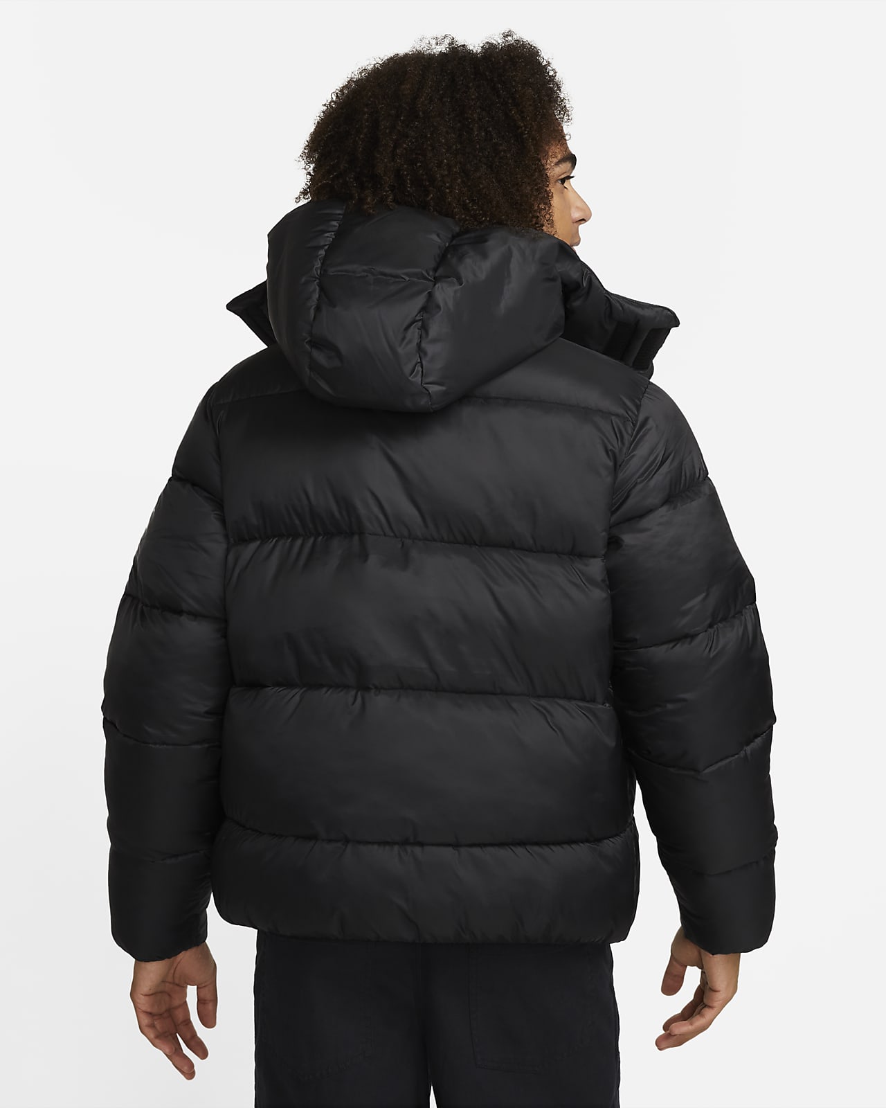 black puffer coat nike