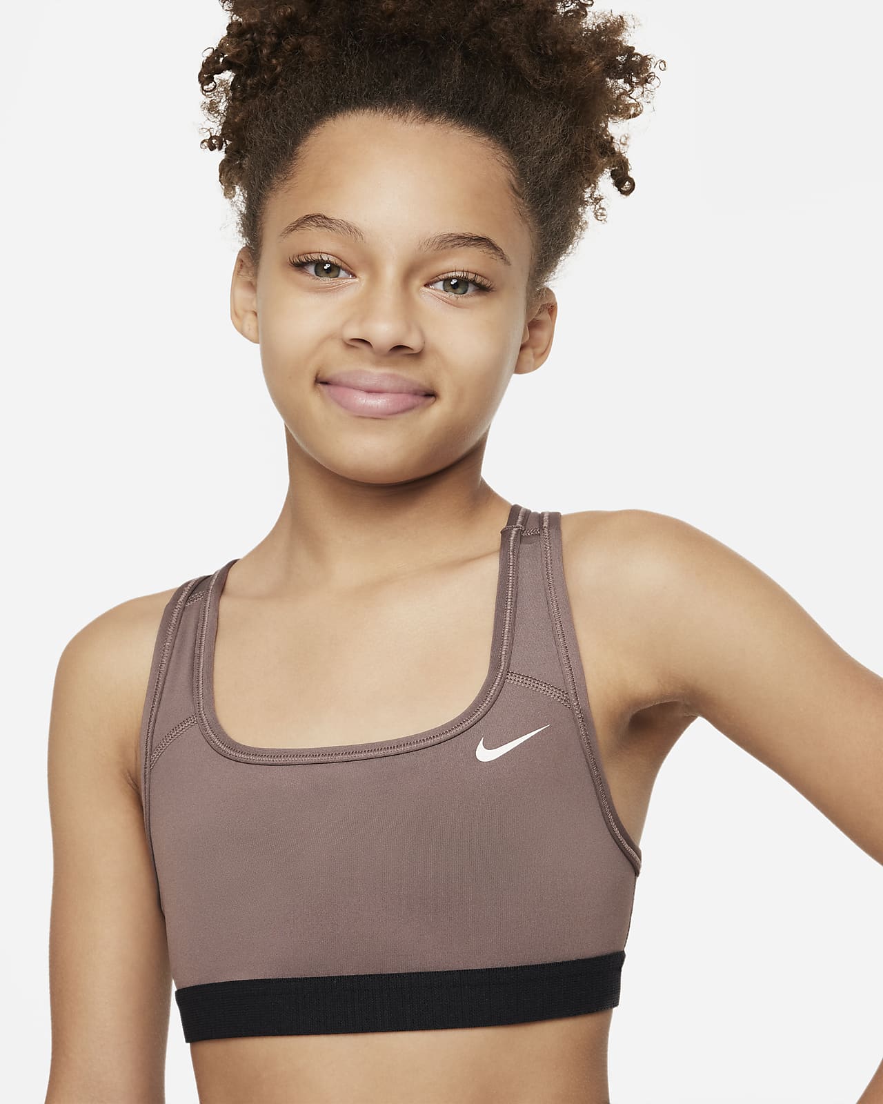 Nike Swoosh Older Kids' (Girls') Sports Bra. Nike SA