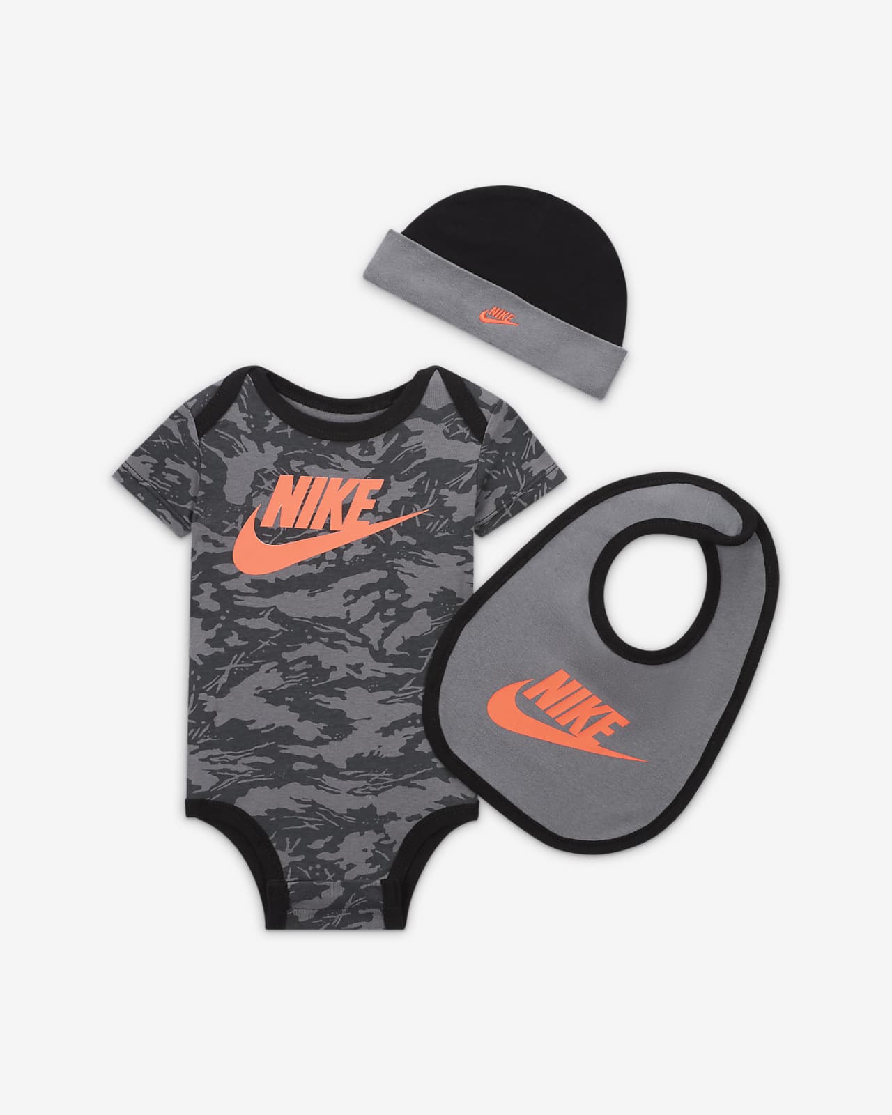 Disciplina estoy de acuerdo con apelación Nike Baby (12-24M) Bodysuit, Beanie and Bib Box Set. Nike.com