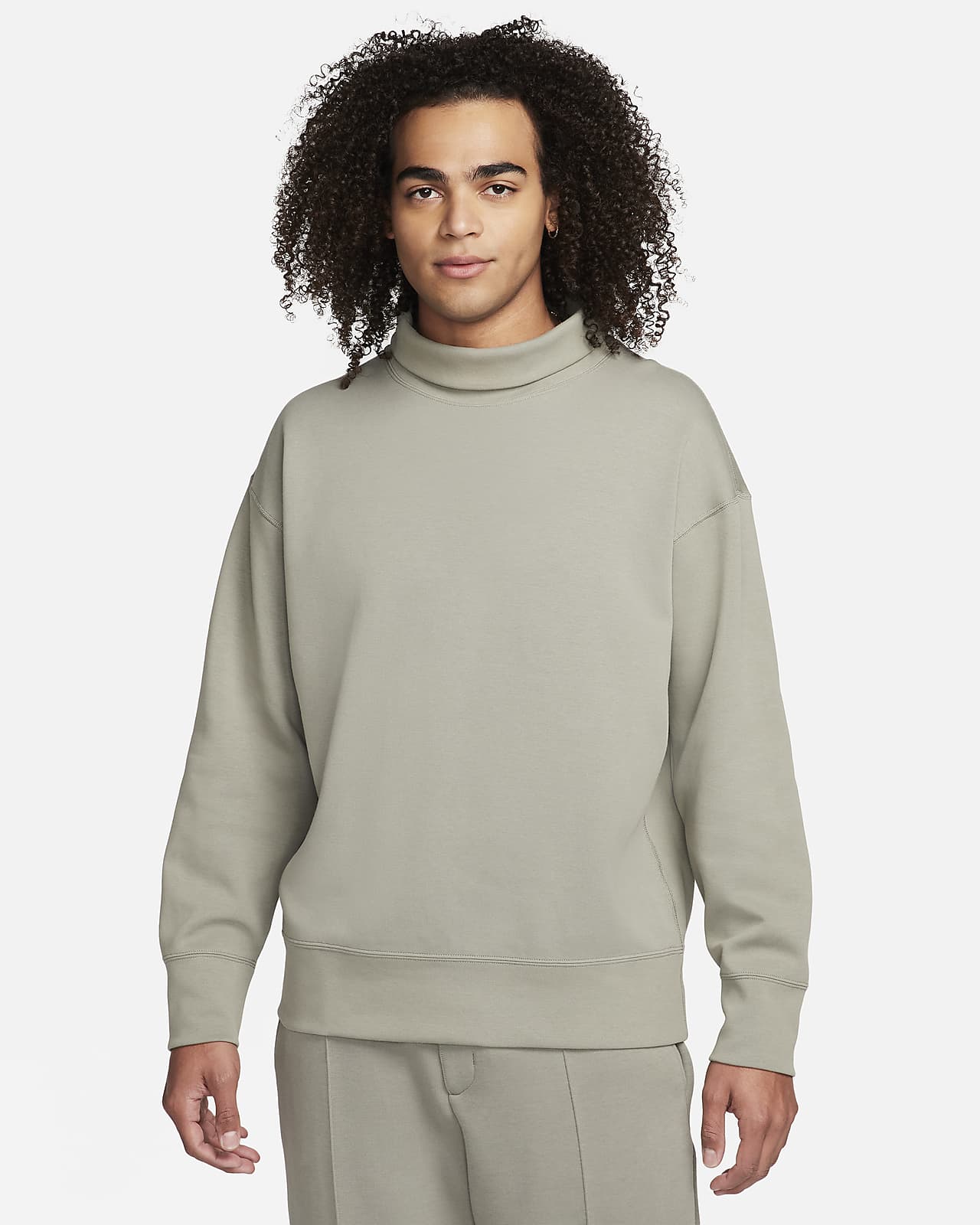 Nike Sportswear Tech Fleece Reimagined Bol Kesimli Balıkçı Yakalı Erkek Sweatshirt'ü