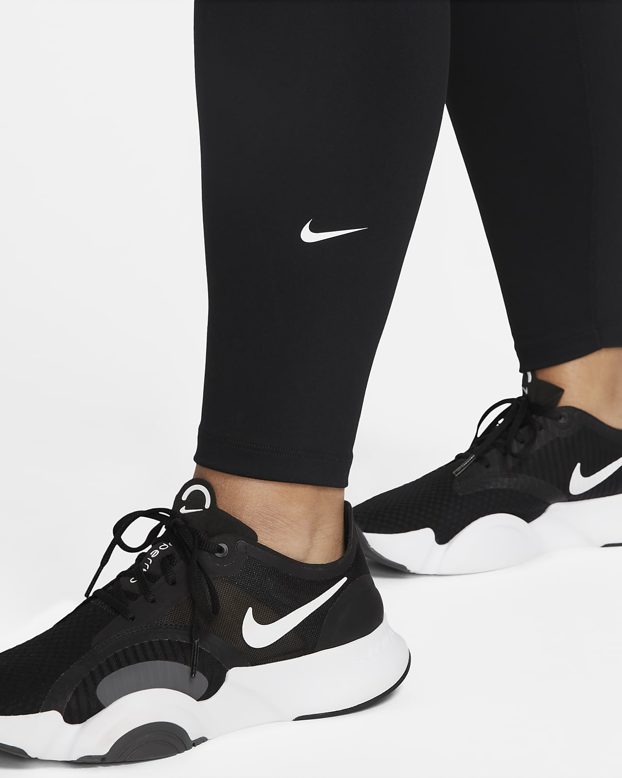 Nike, One High-Rise Leggings - Industrial Blue/White