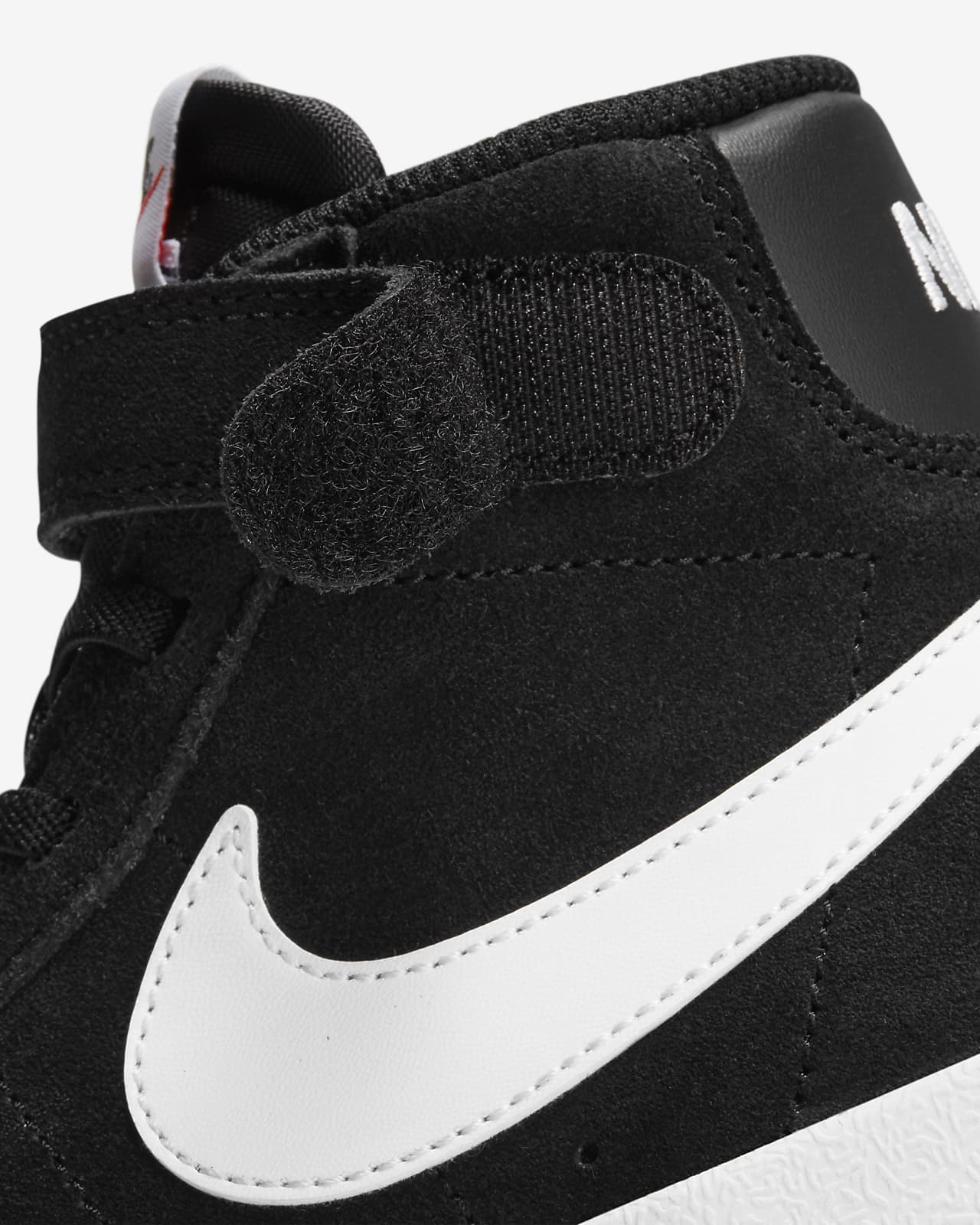 black nike suede shoes
