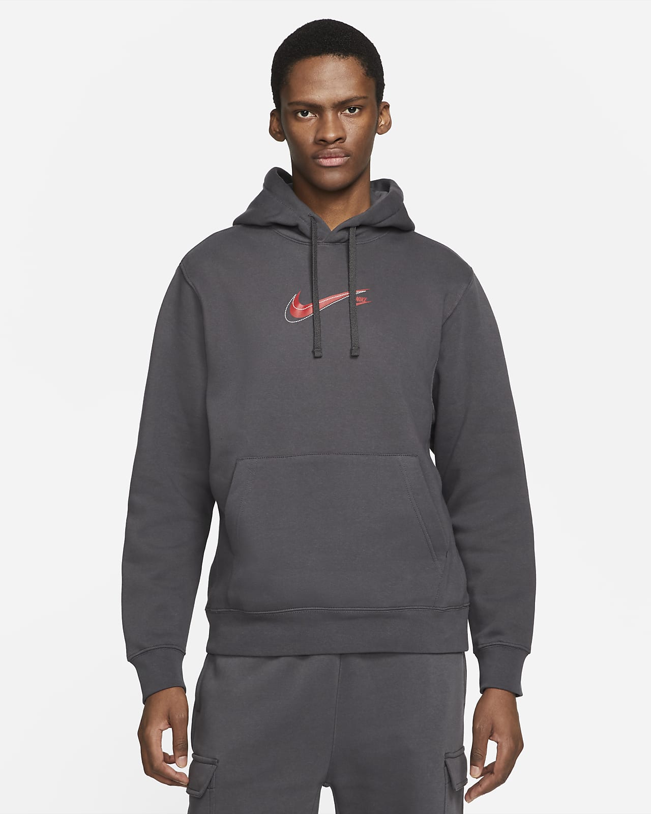 nike court hoodie grey