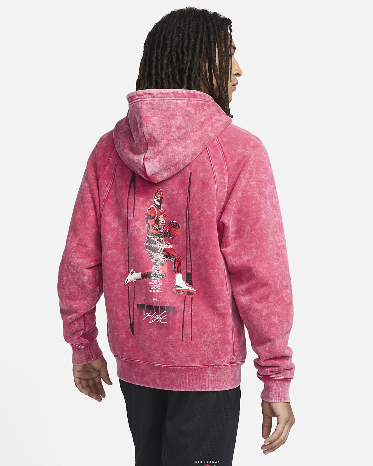 Jordan Flight Heritage Men's French Terry Pullover Hoodie. Nike LU