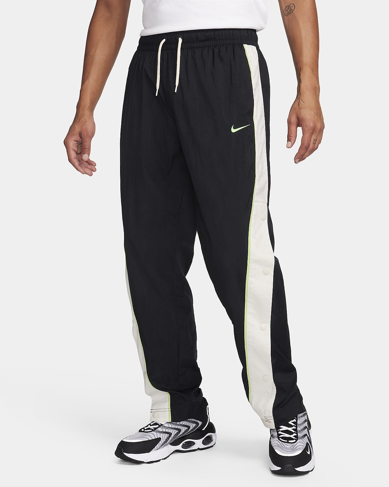 Buy Nike's Snap Button Track Pants in Black