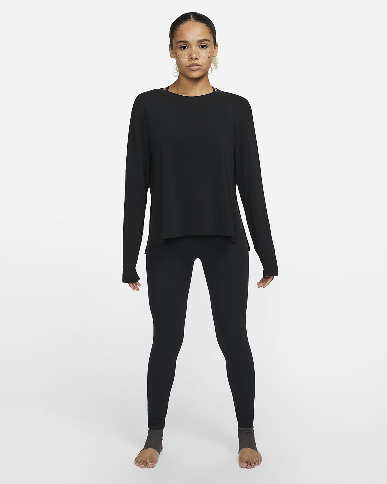 Nike Yoga Dri-FIT Camiseta manga larga - Mujer. Nike ES