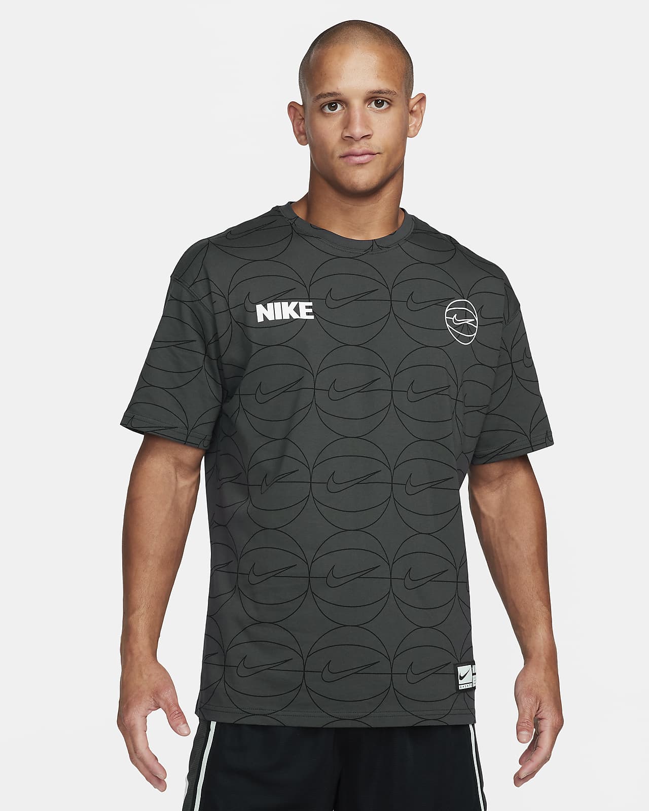 Nike shirt zwart discount heren