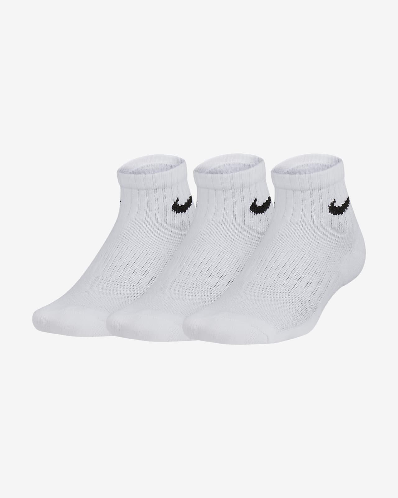 nike boys white socks