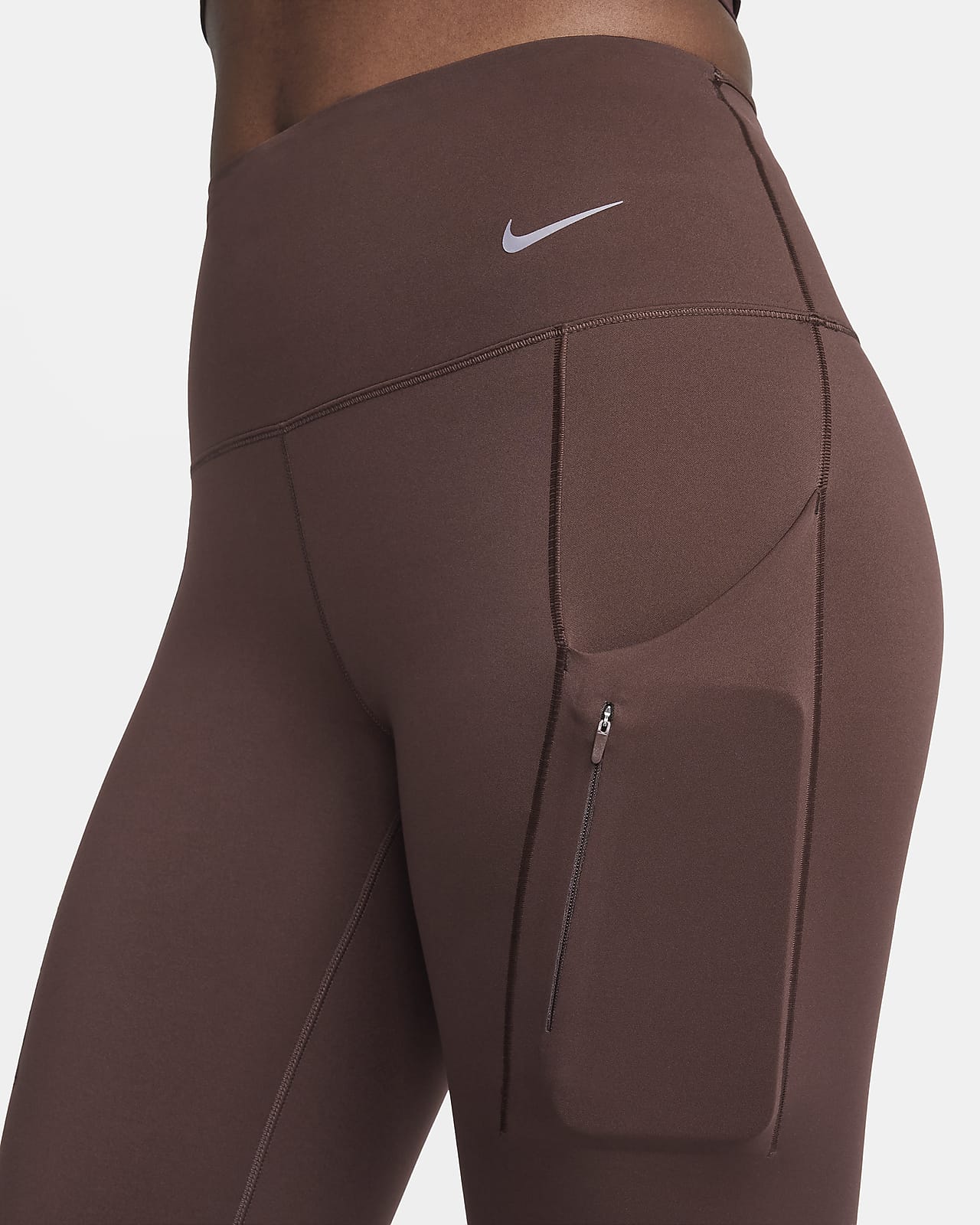 Leggings de tiro alto de 7/8 de sujeción firme con bolsillos para mujer  Nike Go