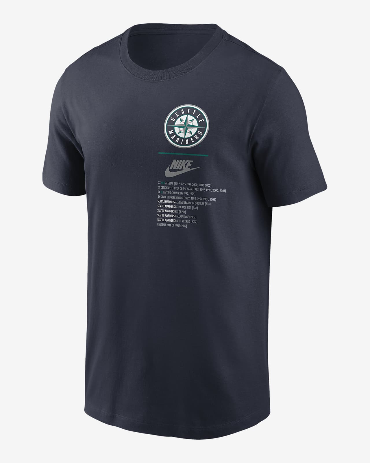 Edgar Martinez Seattle Mariners Legends Men's Nike MLB T-Shirt.