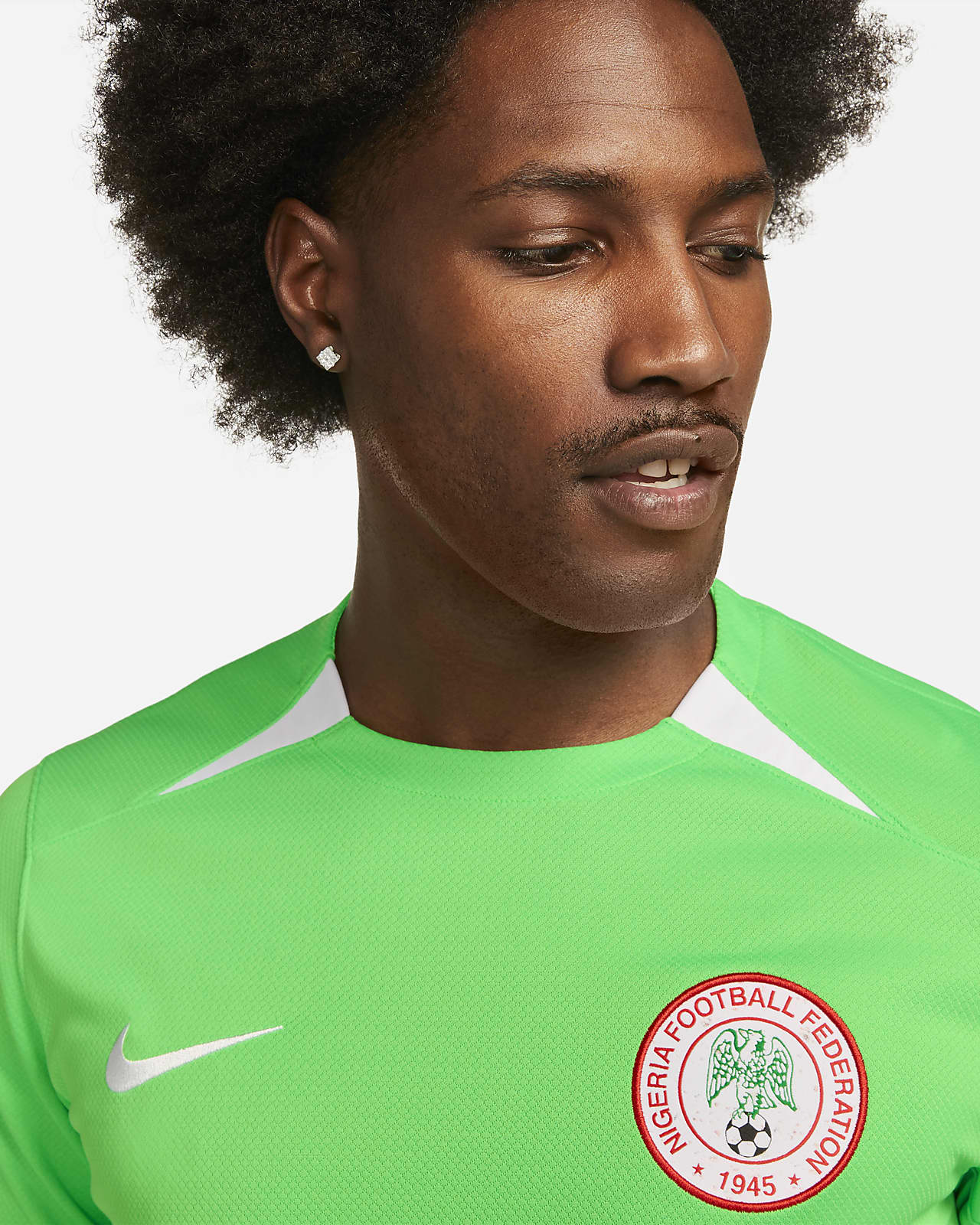 Nike Football Nigeria stadium home jersey in white