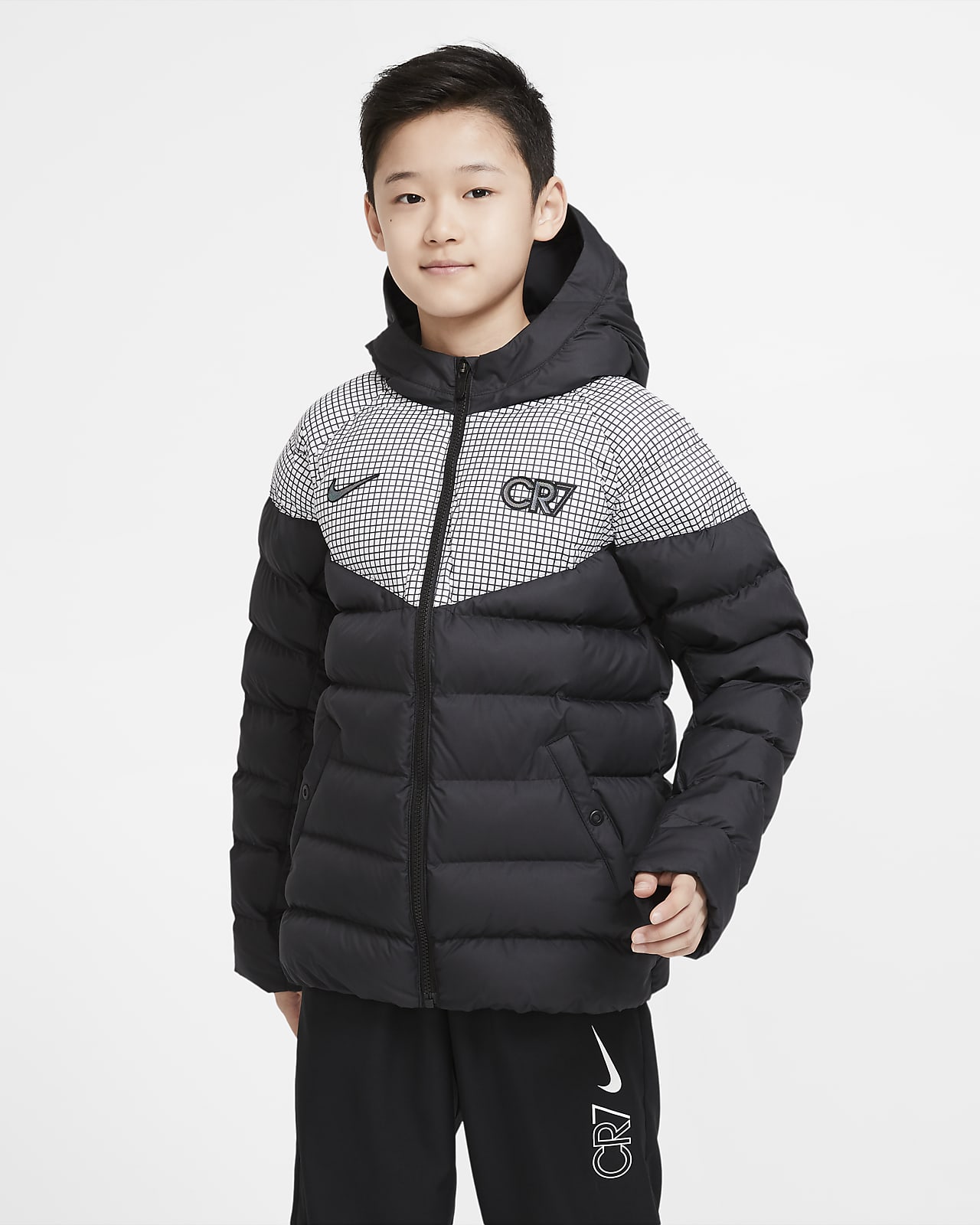 CR7 Big Kids' Padded Soccer Jacket. Nike JP