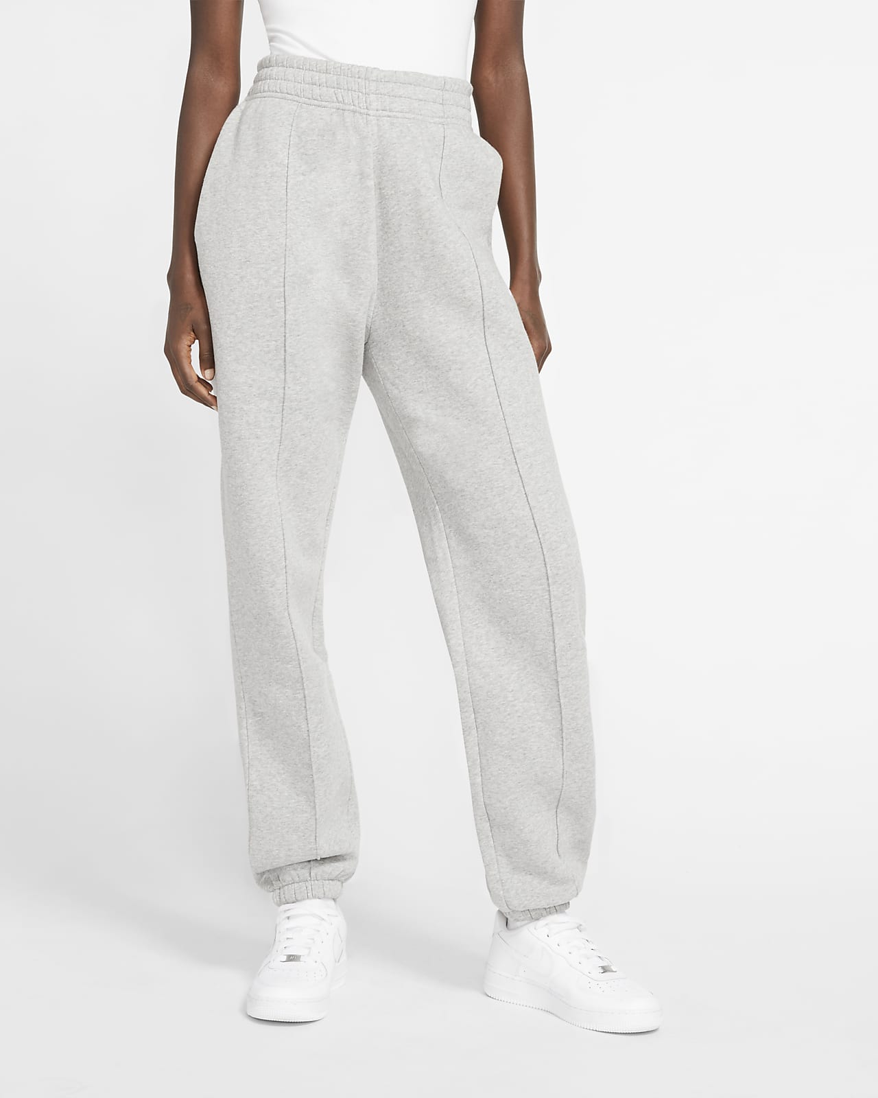 nike pantalon gris