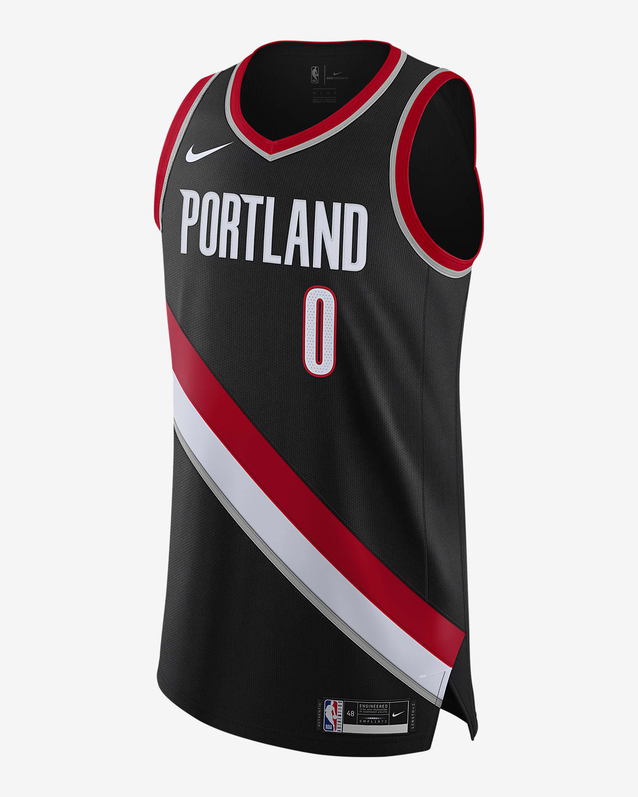 Jersey Nike de la NBA Authentic para hombre Damian Lillard Trail Blazers Icon Edition 2020