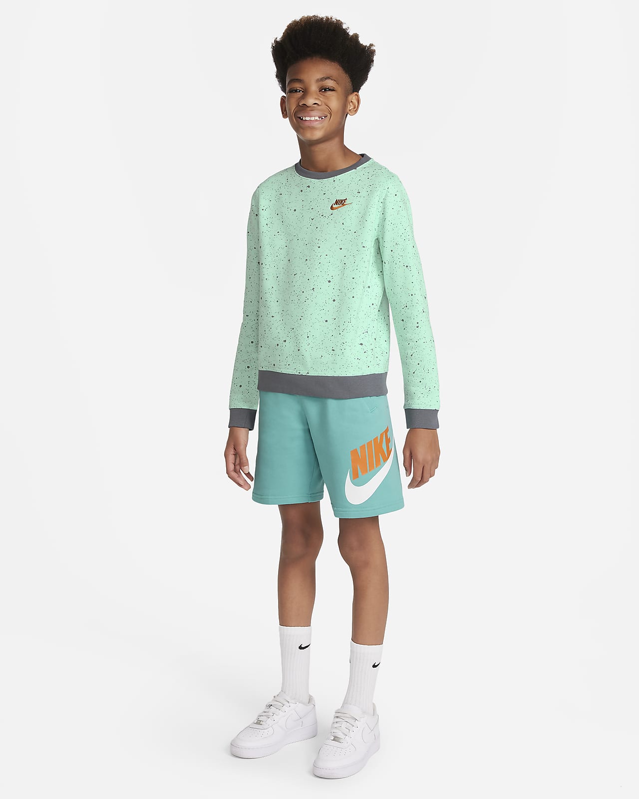 Prenda para la parte superior con estampado estacional para niño talla  grande Nike Sportswear . Nike MX