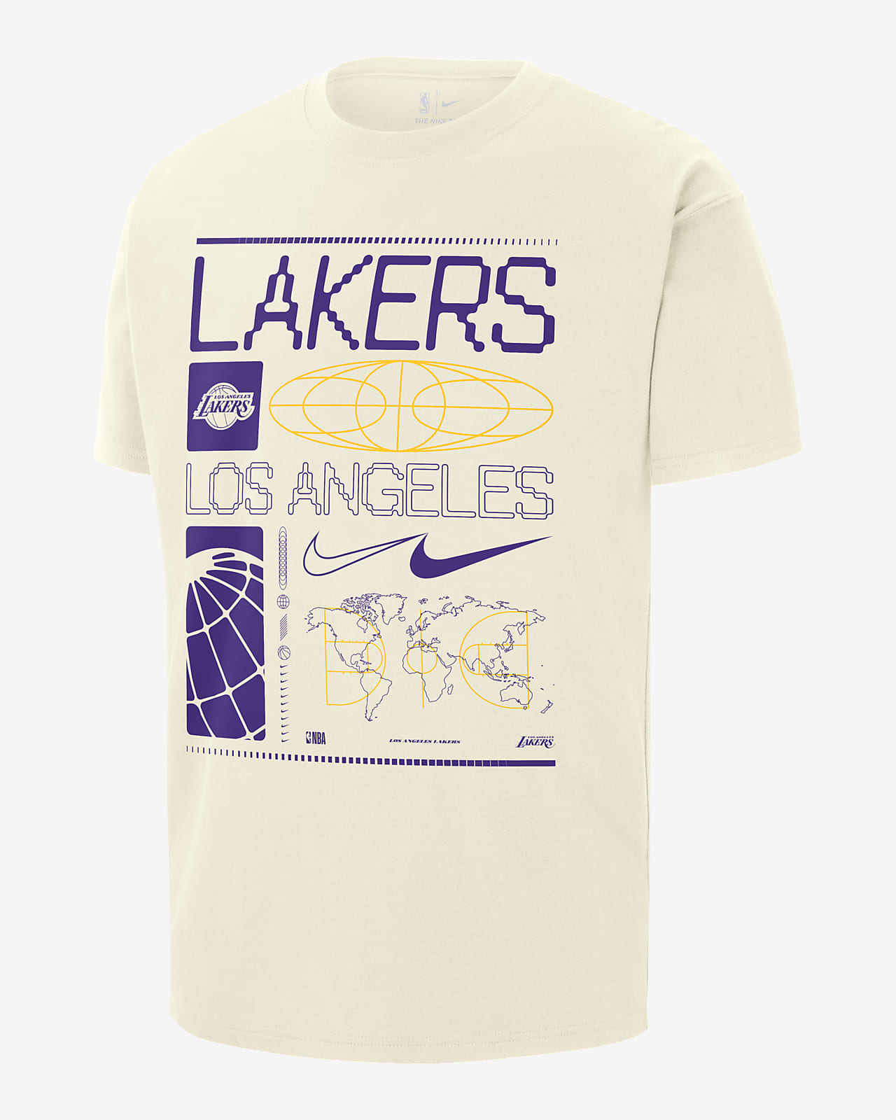 Nike NBA-t-shirt Max90 Los Angeles Lakers för män