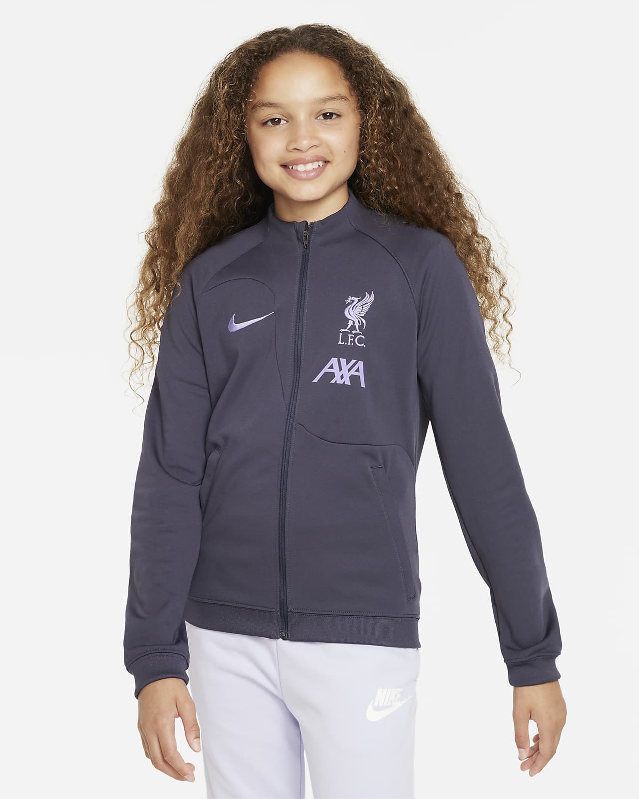 Liverpool FC Academy Pro (tredjedrakt) Nike Football strikket jakke til store barn