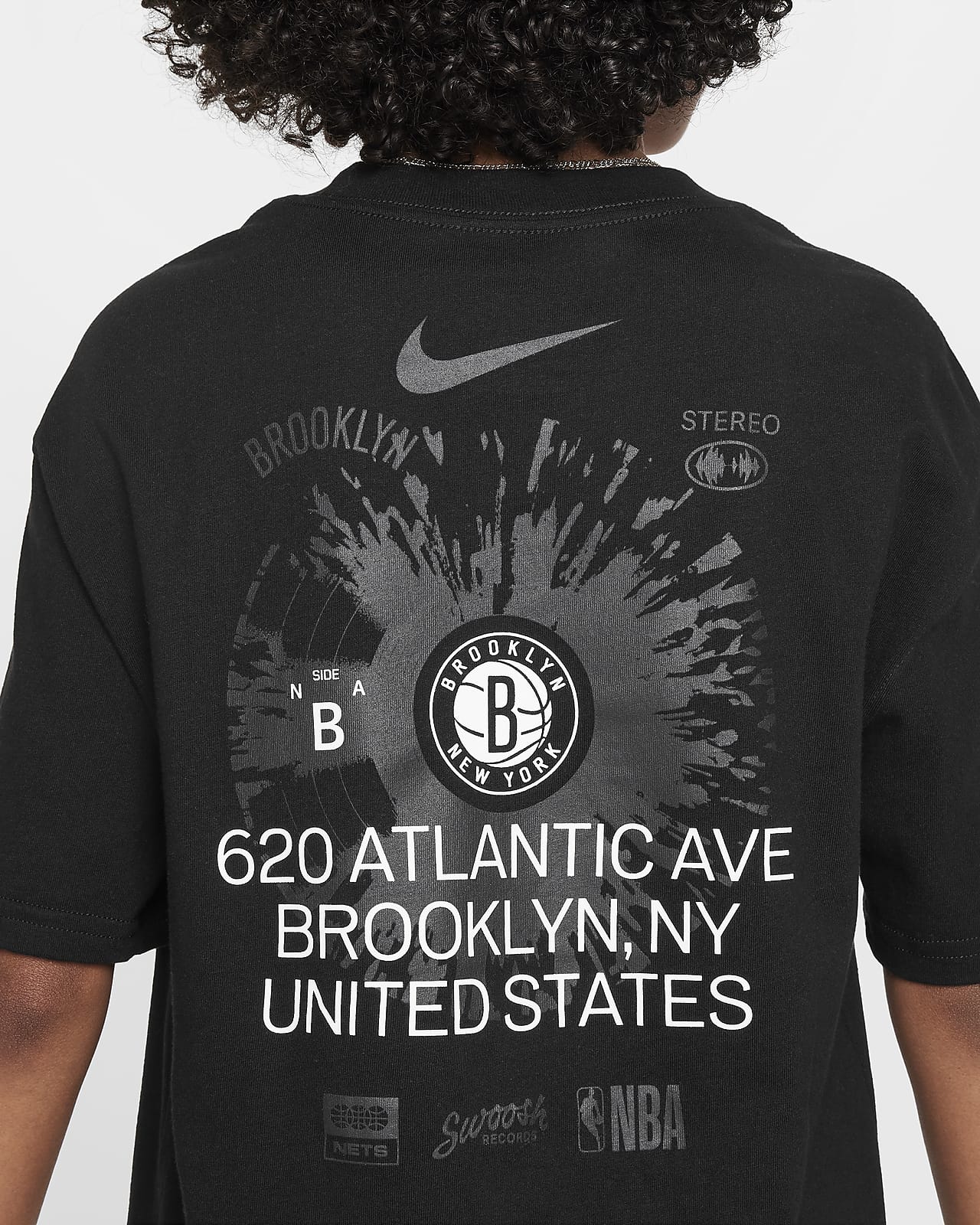 Brooklyn Nets Courtside Older Kids' (Boys') Nike NBA Max90 T-Shirt 