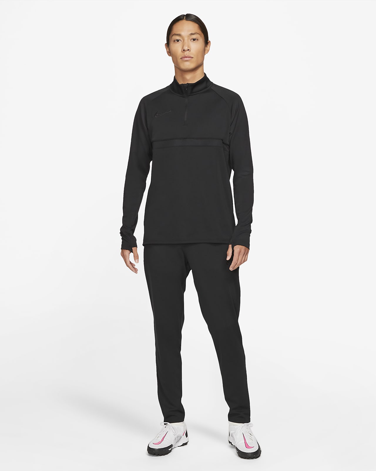 nike drill top black