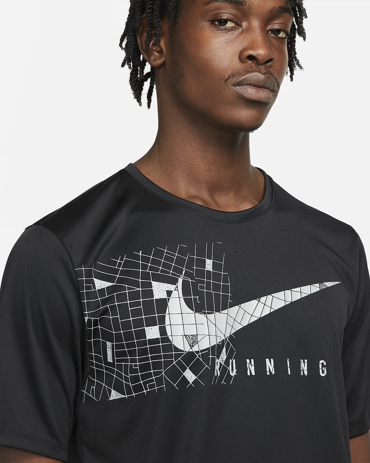Nike Dri-FIT UV Run Division Miler Men's Short-Sleeve Graphic Running Top