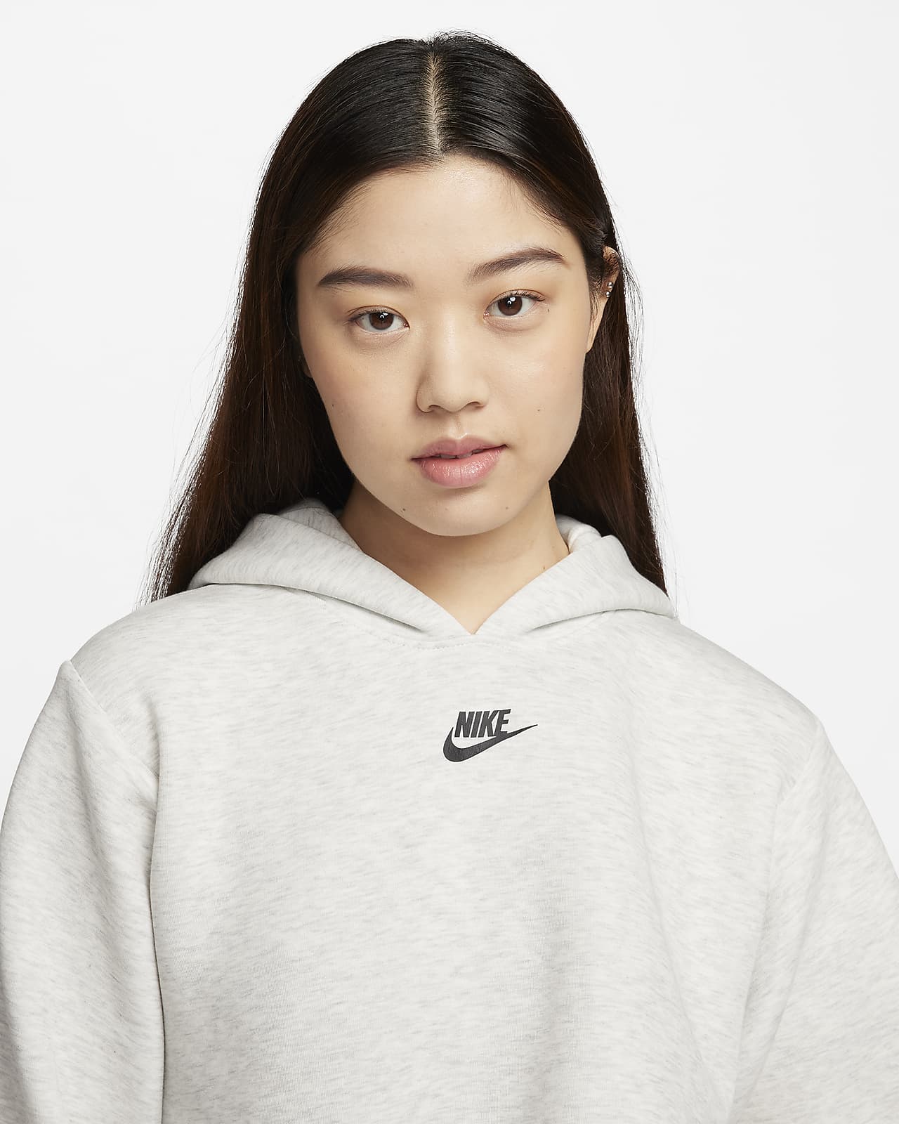 Nike Sportswear Women's Oversized Jersey Pullover Hoodie.