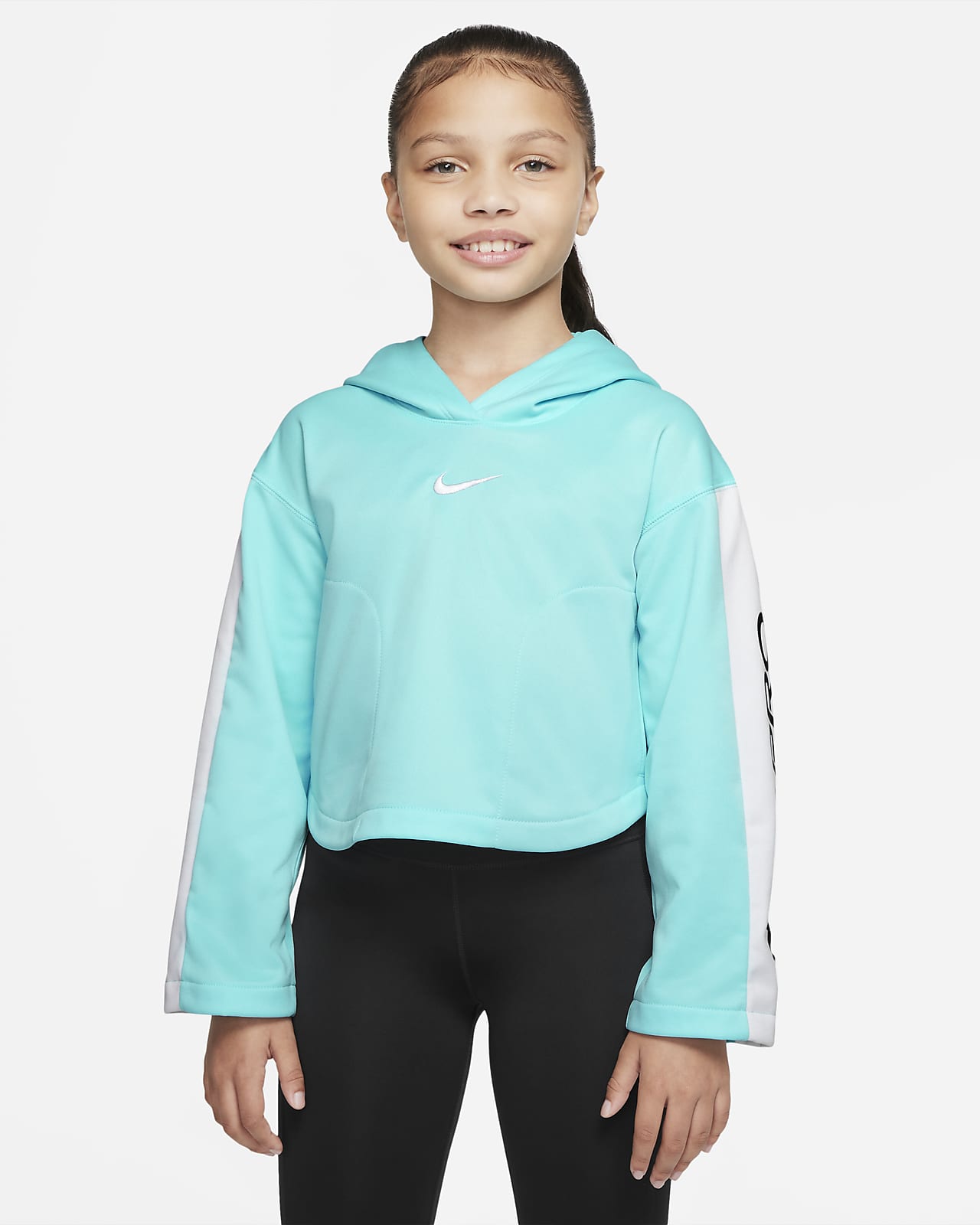 Nike Pro Therma-FIT Older Kids' (Girls') Pullover Hoodie. Nike SI