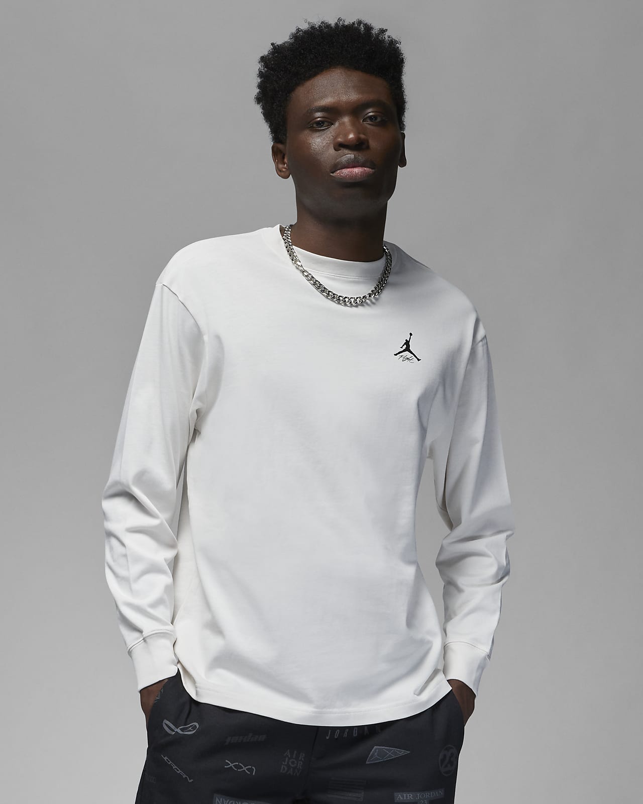 Jordan Flight Heritage 85 T-shirt met ronde hals, graphic en lange mouwen  voor heren. Nike NL