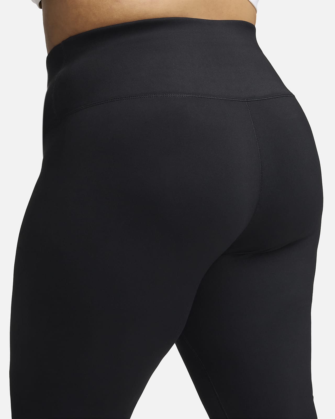 Nike Air Plus high rise leggings in black with calf logo