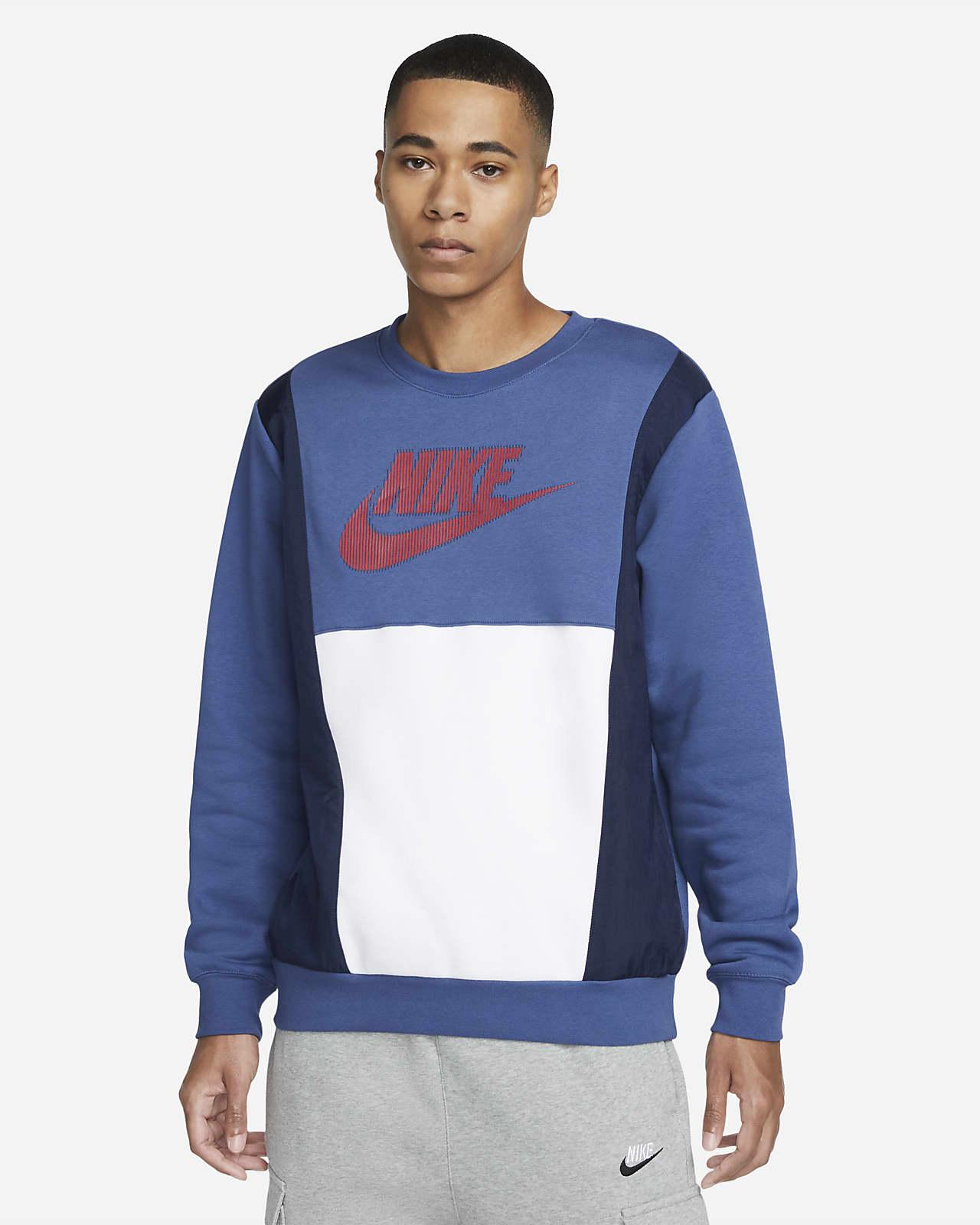 nike sportswear sweatshirt blue