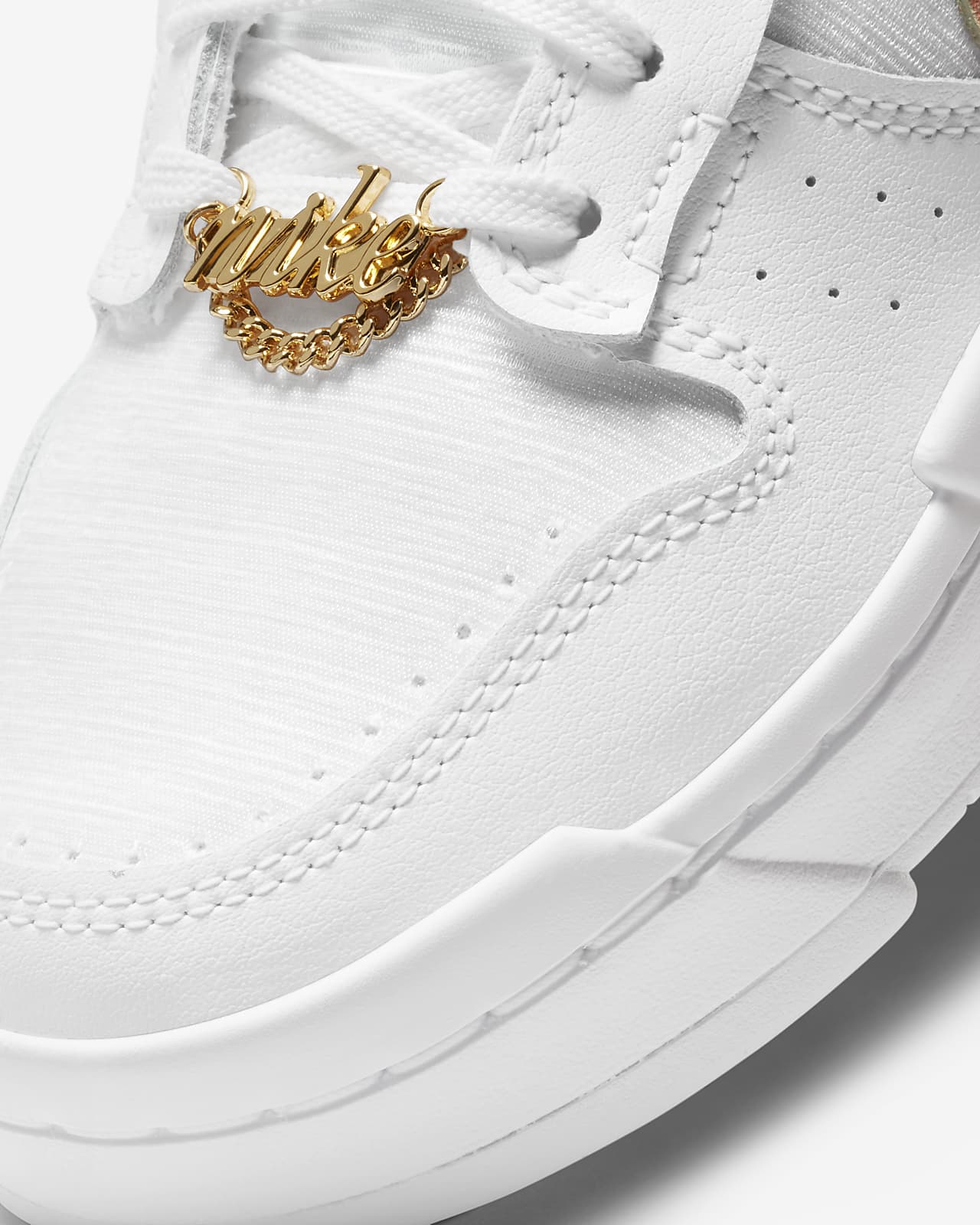 white gold nike dunks