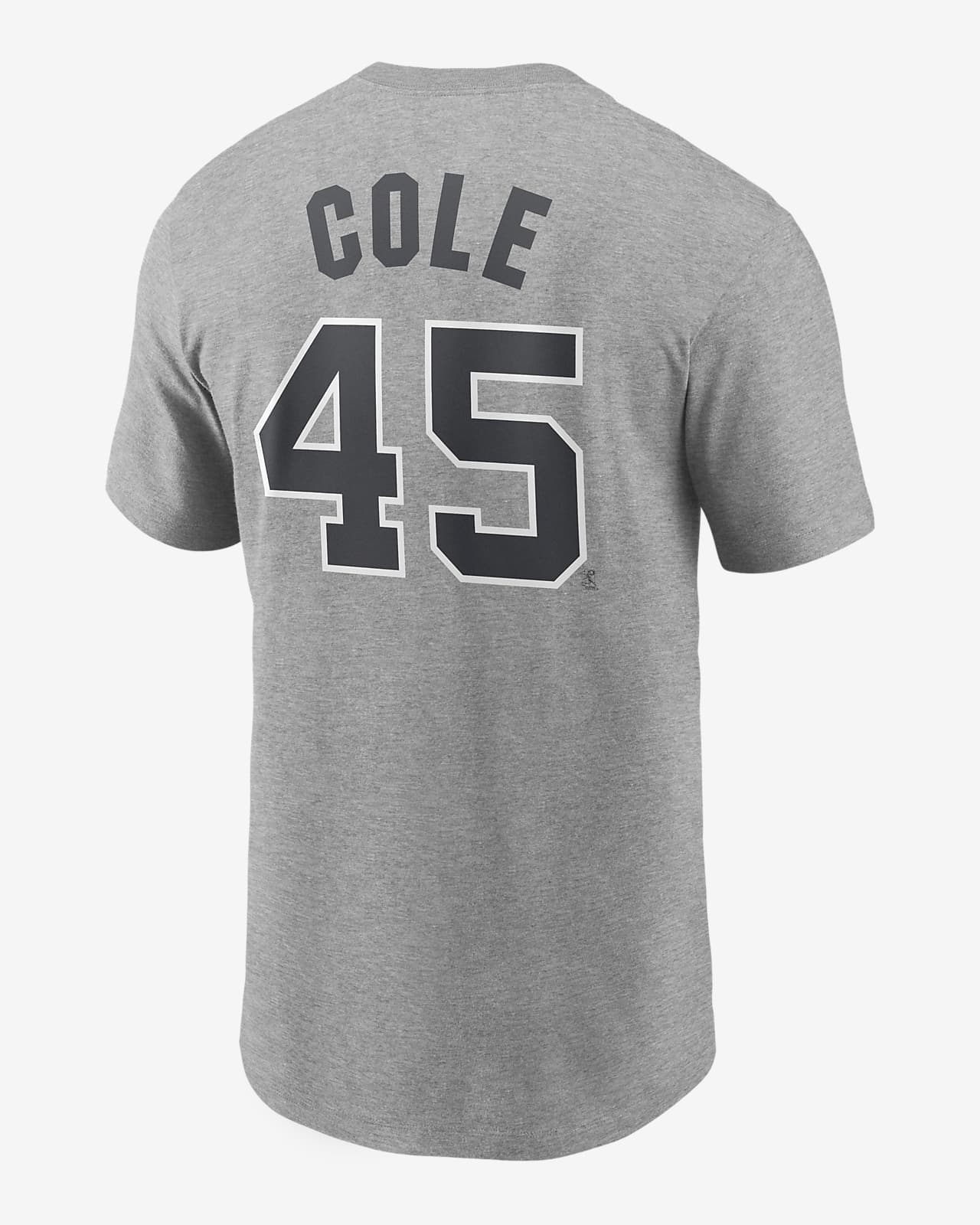 Gerrit Cole & Aaron Judge New York Yankees Homage MLB Jam Player Tri-Blend T-Shirt - Heathered Charcoal - L
