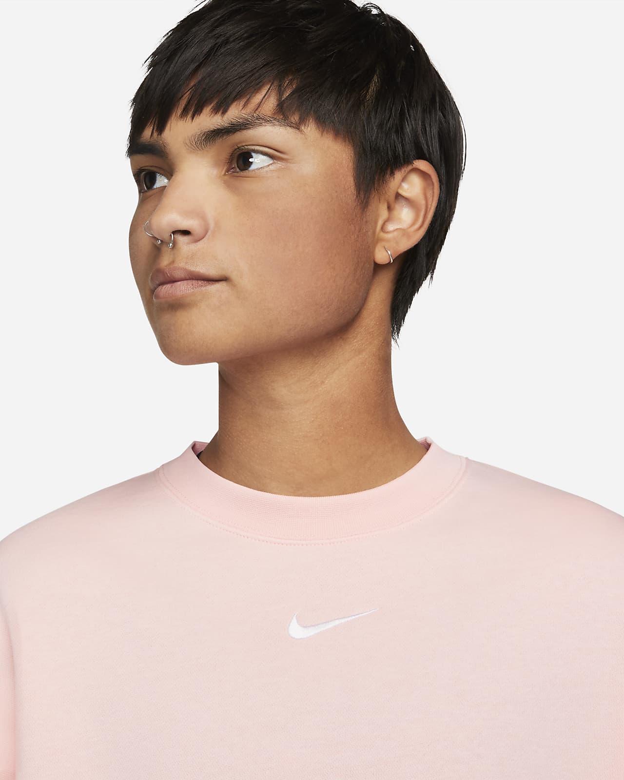 Nike Sportswear Collection Essentials Women's Oversized Fleece Crew ...