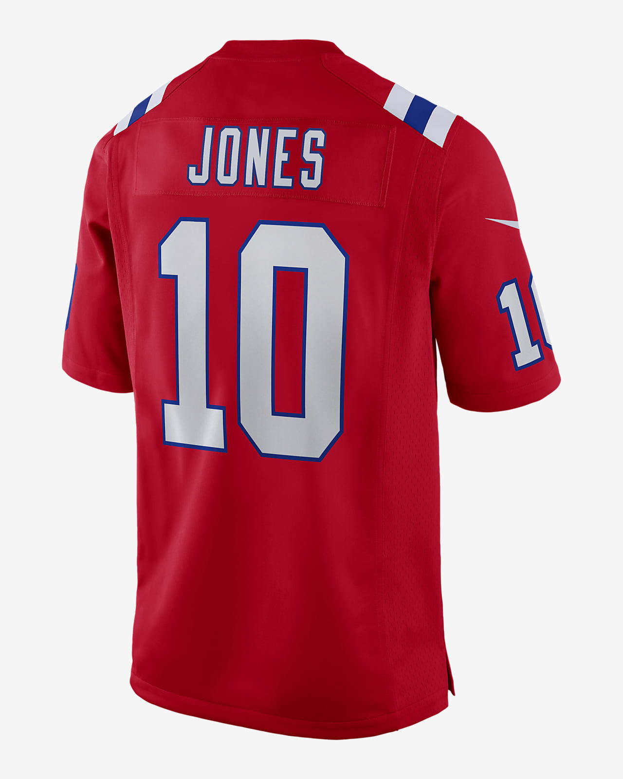 NFL New England Patriots (Mac Jones) Men's Game Football Jersey.