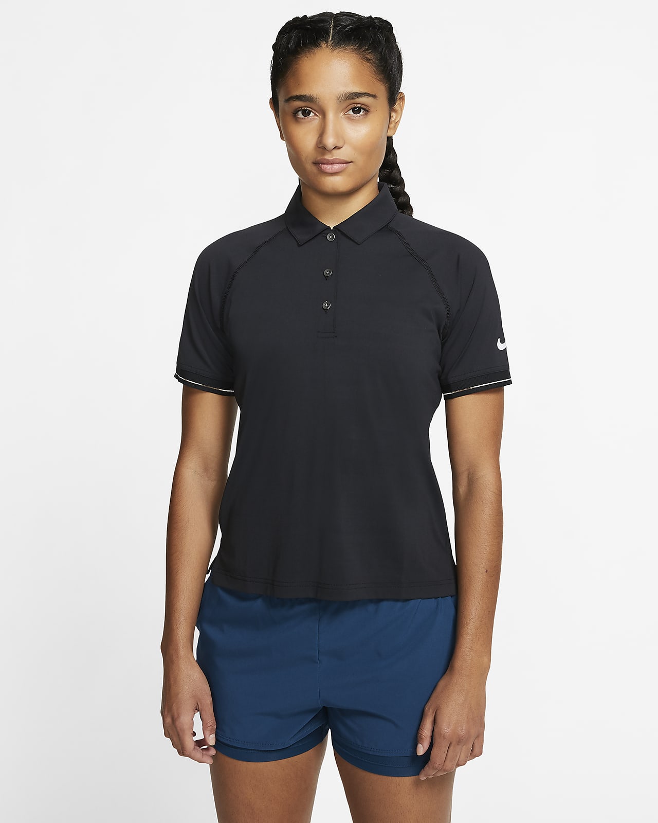 Polo de ténis NikeCourt para mulher. Nike PT