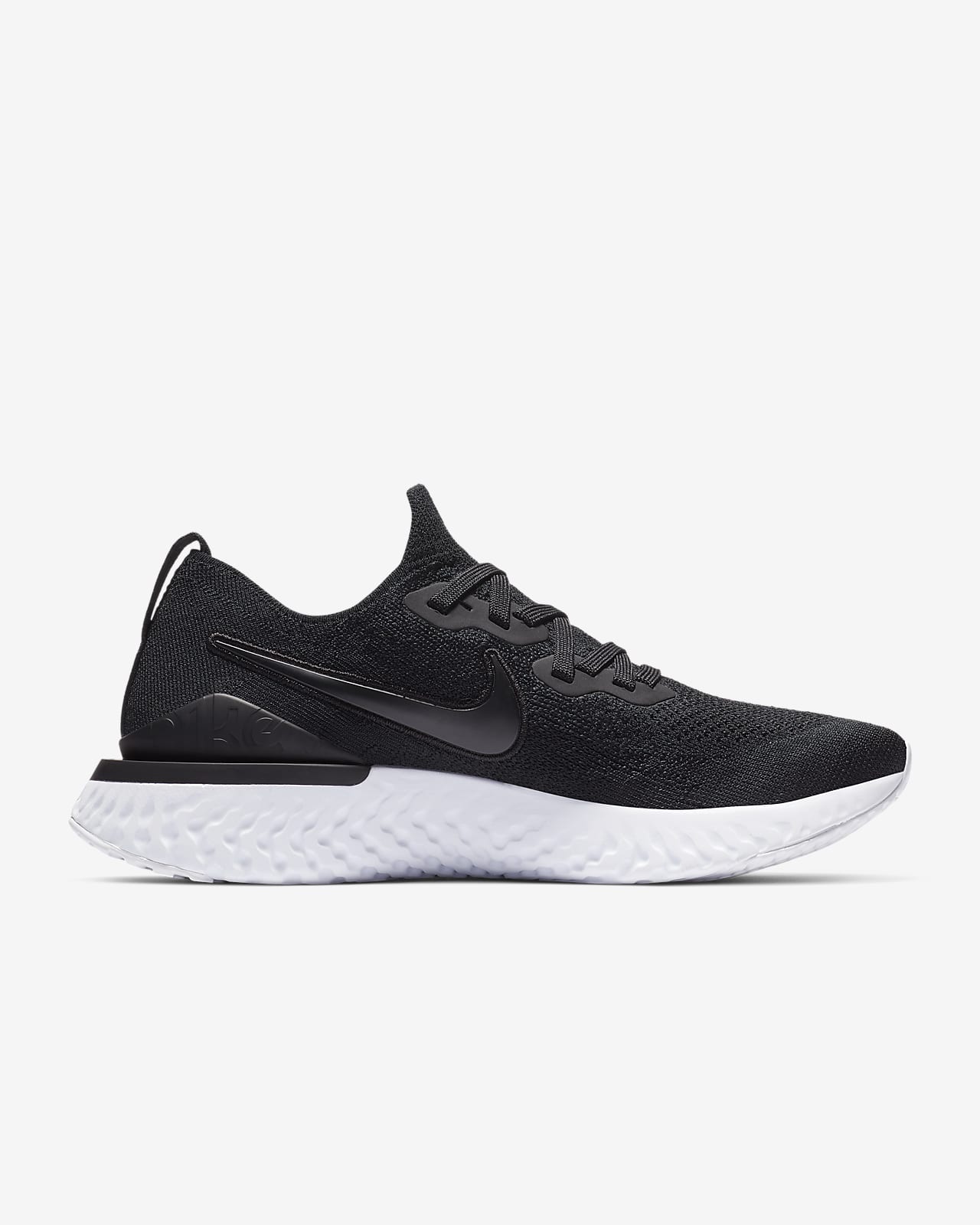 epic react flyknit 2 black white