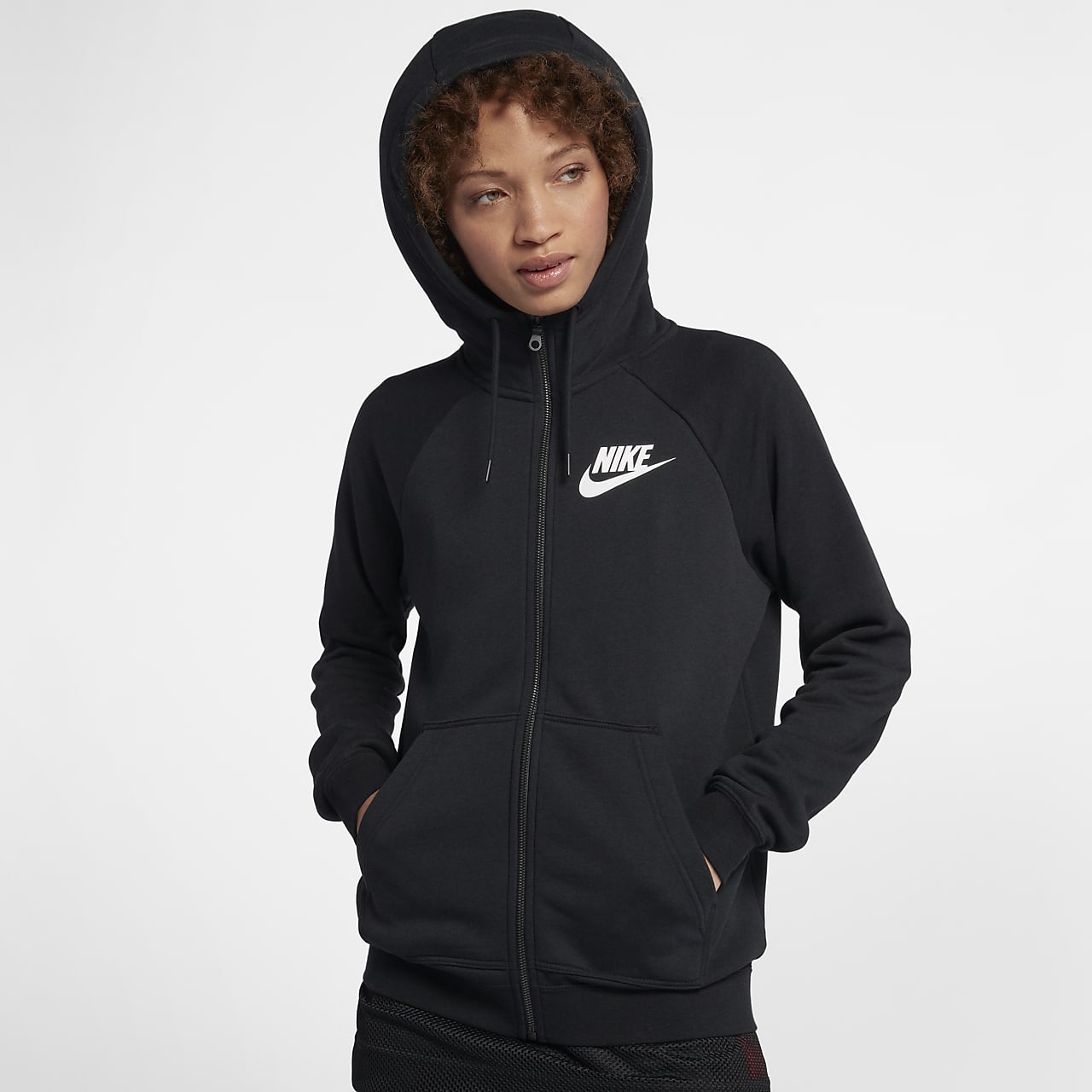 Felpa con cappuccio e zip a tutta lunghezza Nike Sportswear Rally - Donna.  Nike IT