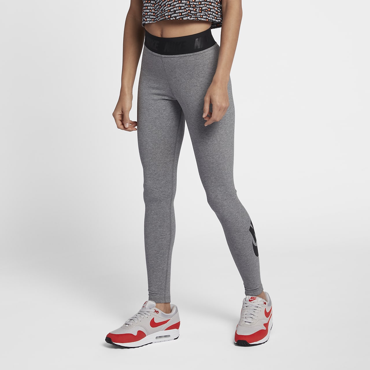Buy Nike Women's Leg-A-See Just Do It Leggings Grey in KSA -SSS