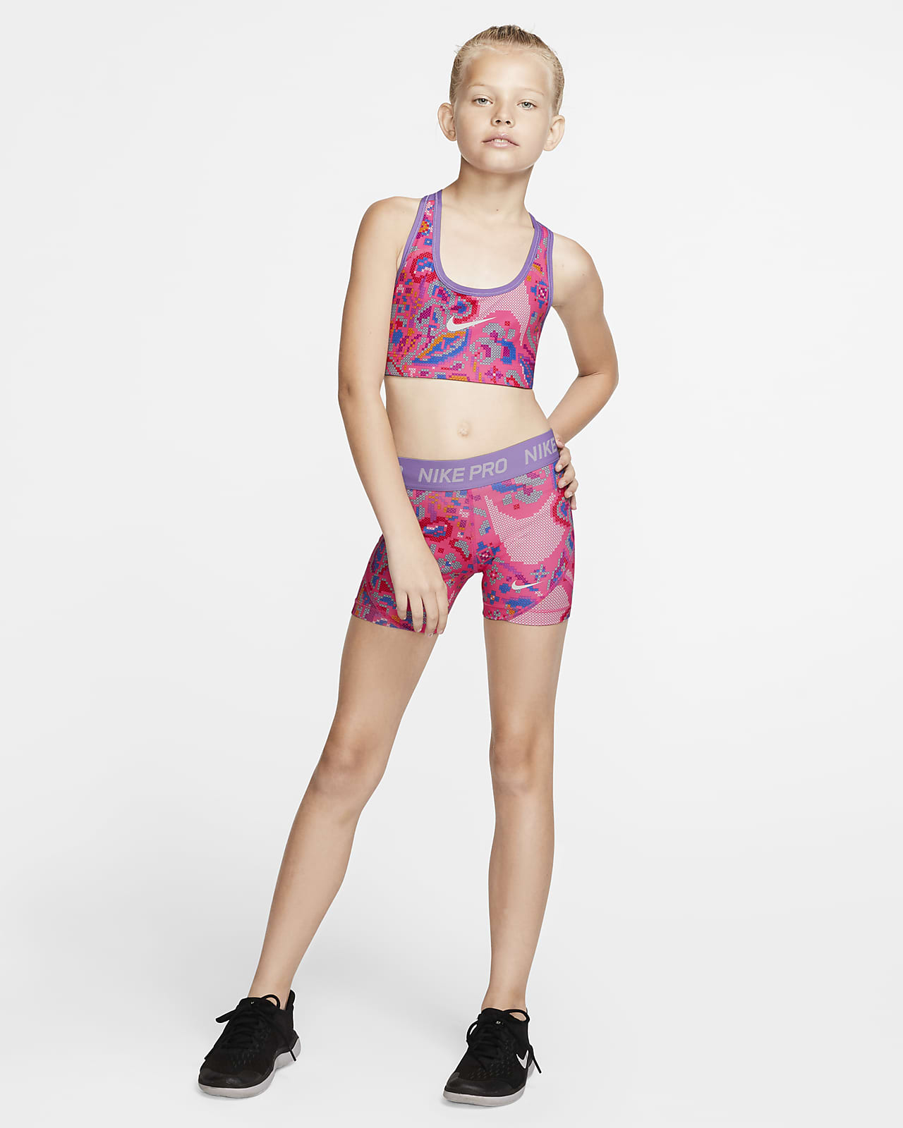 Nike Pro Older Kids Girls Printed Boyshorts Nike Au