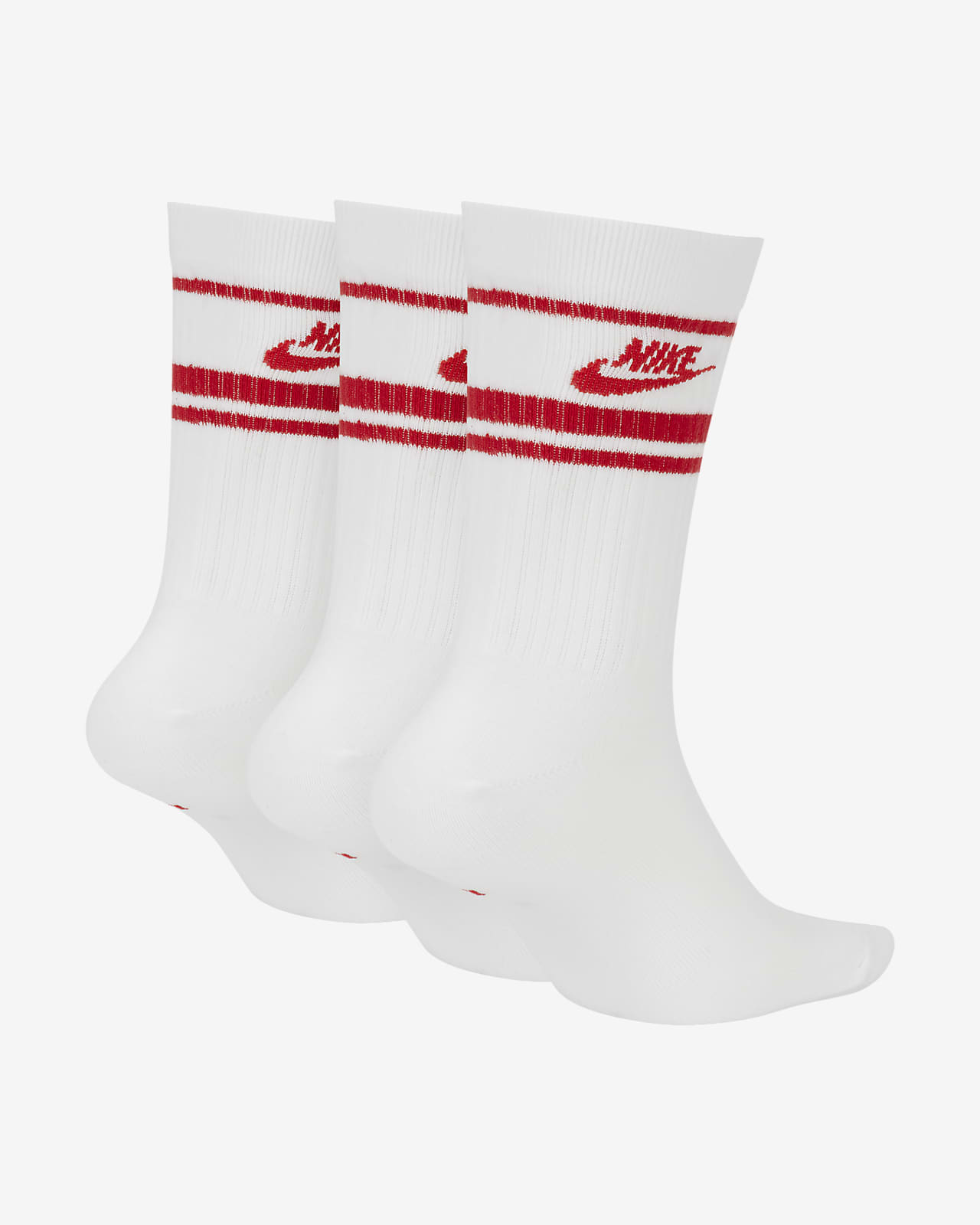 nike socks red and white