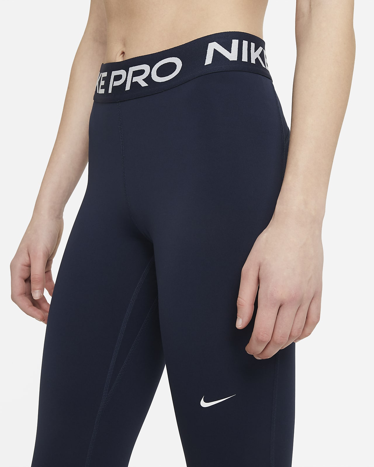 Nike Pro Leggings mit mittelhohem Bund und Mesh-Einsatz für Damen
