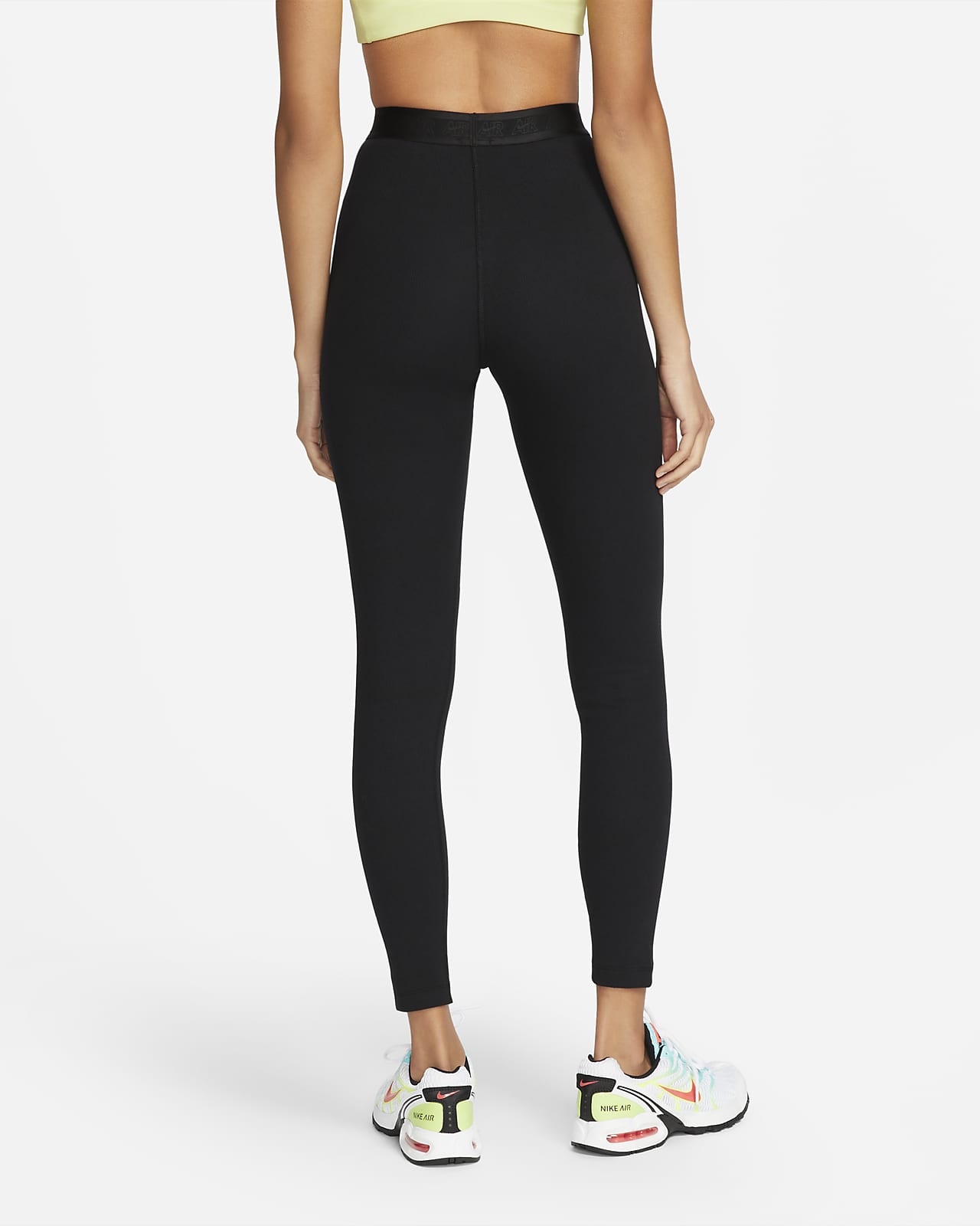 Leggings de tiro alto con tela de canalé para mujer Nike Air. Nike MX