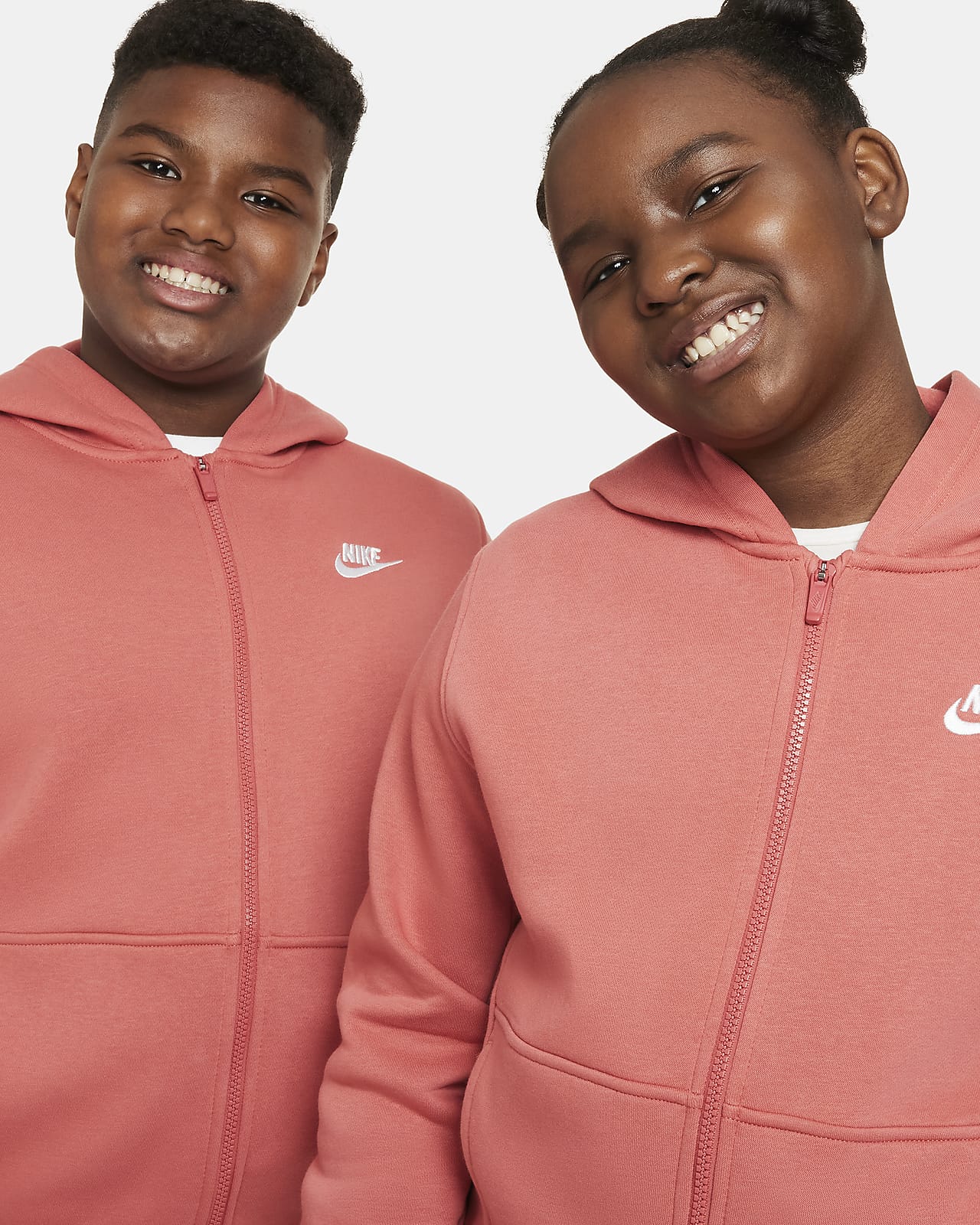 Nike Sportswear Club Fleece Full-Zip Little Kids Hoodie.