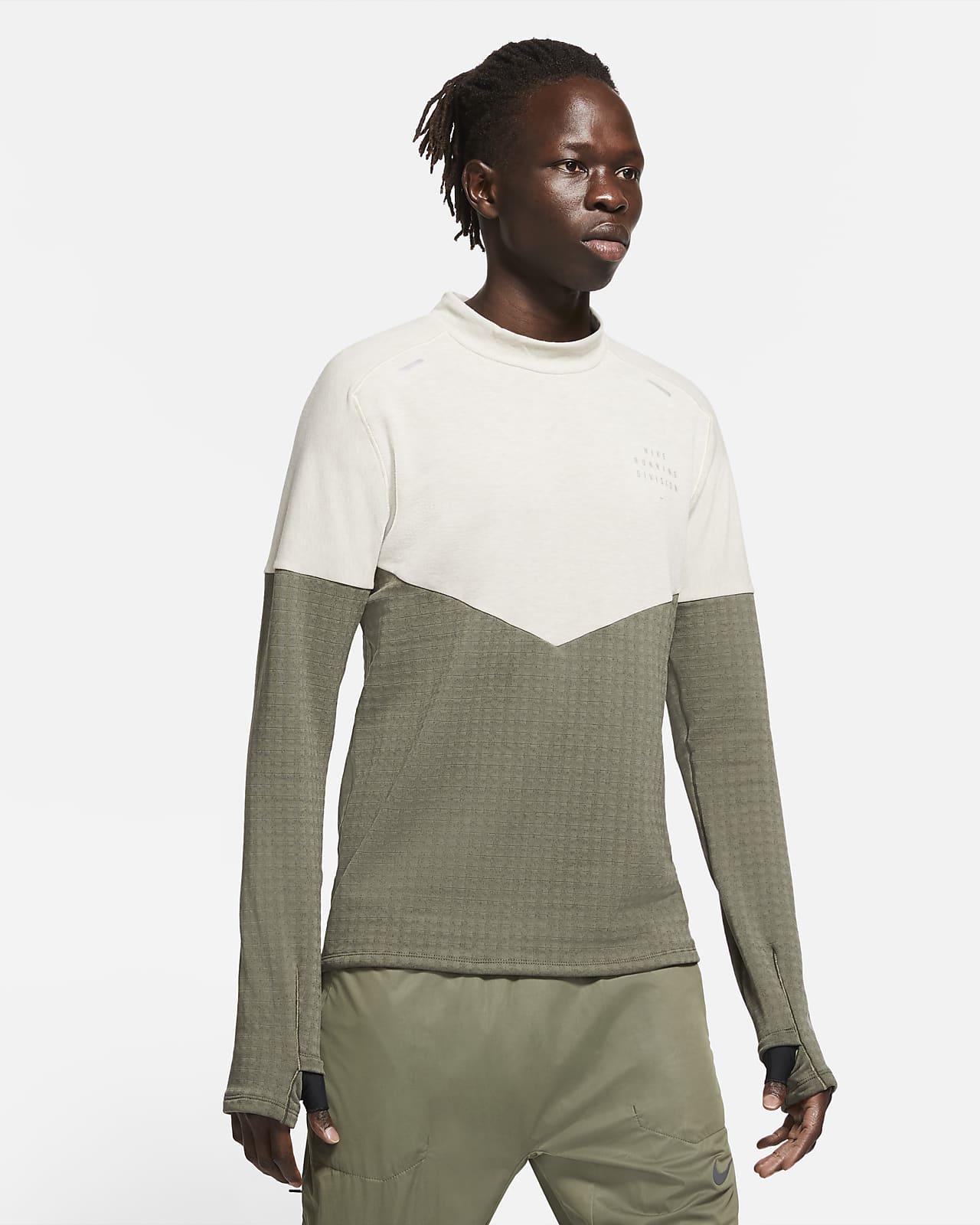 nike grey running top